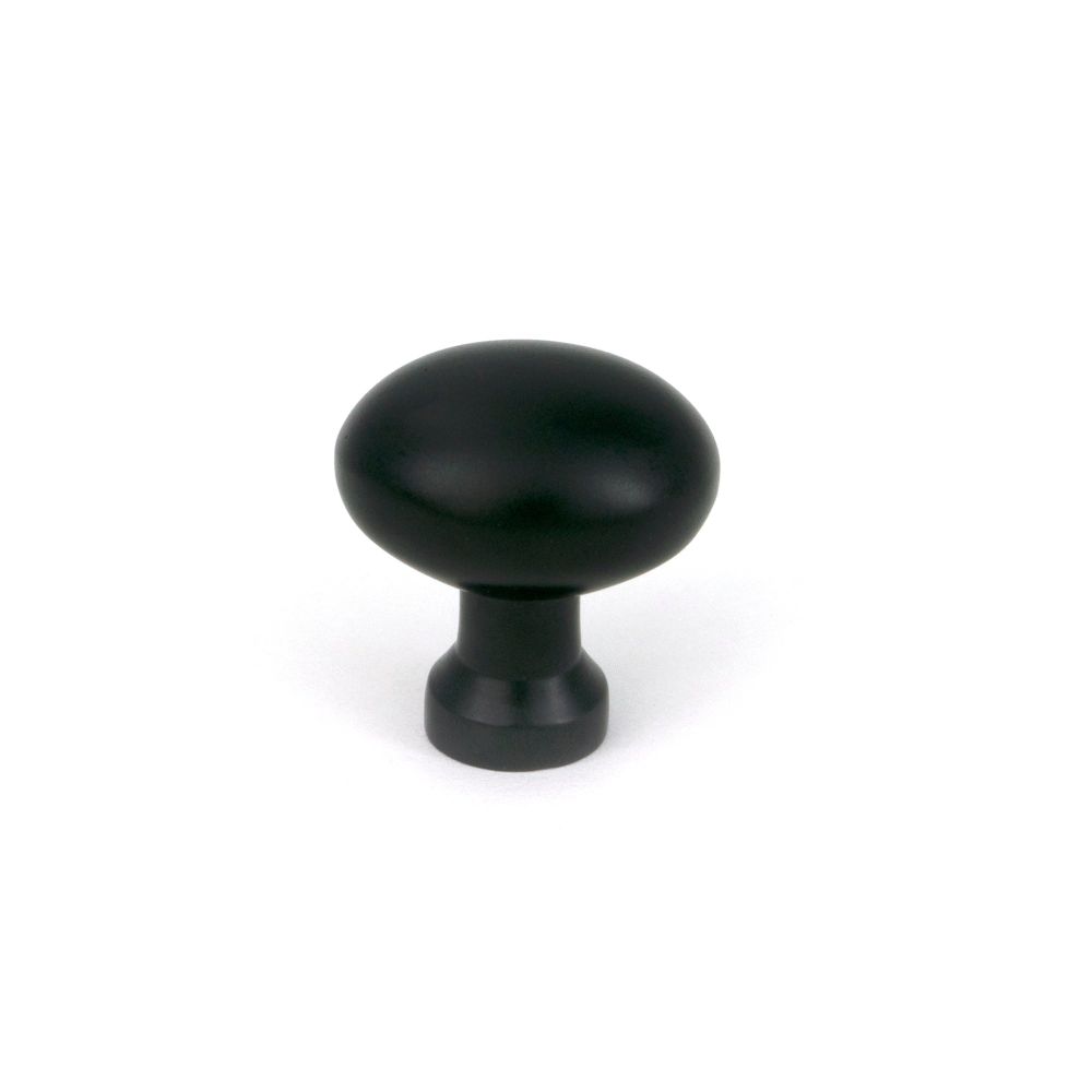 From The Anvil - Matt Black Moore Cabinet Knob - 25mm | Sku. 51250 | Trade Door Handles.