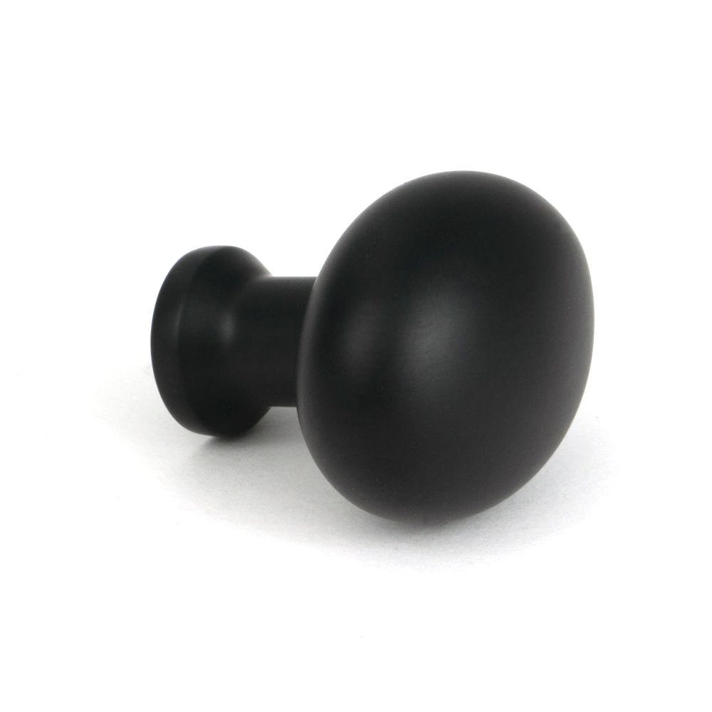 From The Anvil - Matt Black Moore Cabinet Knob - 32mm | Sku. 51251 | Trade Door Handles.