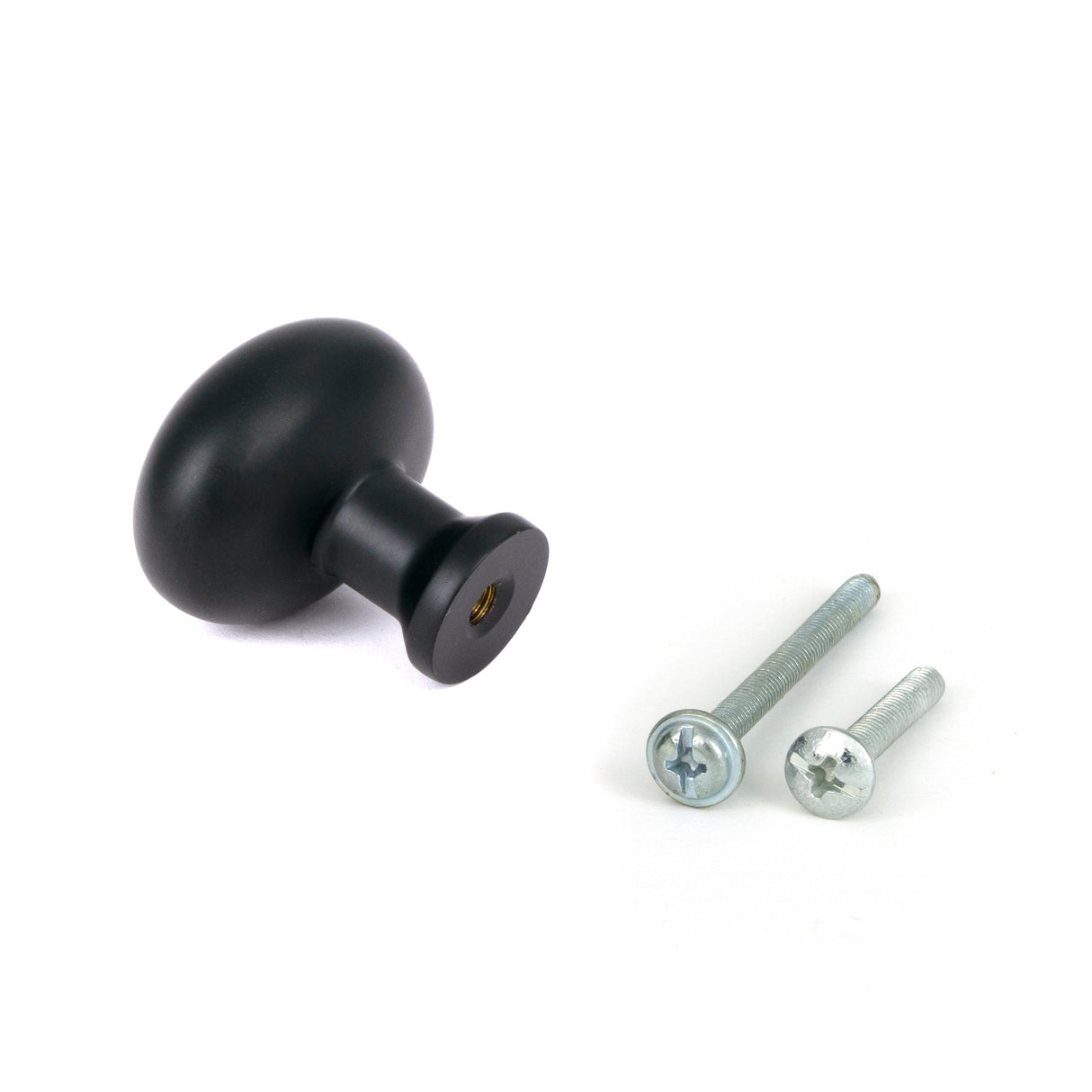 From The Anvil - Matt Black Moore Cabinet Knob - 32mm | Sku. 51251 | Trade Door Handles.