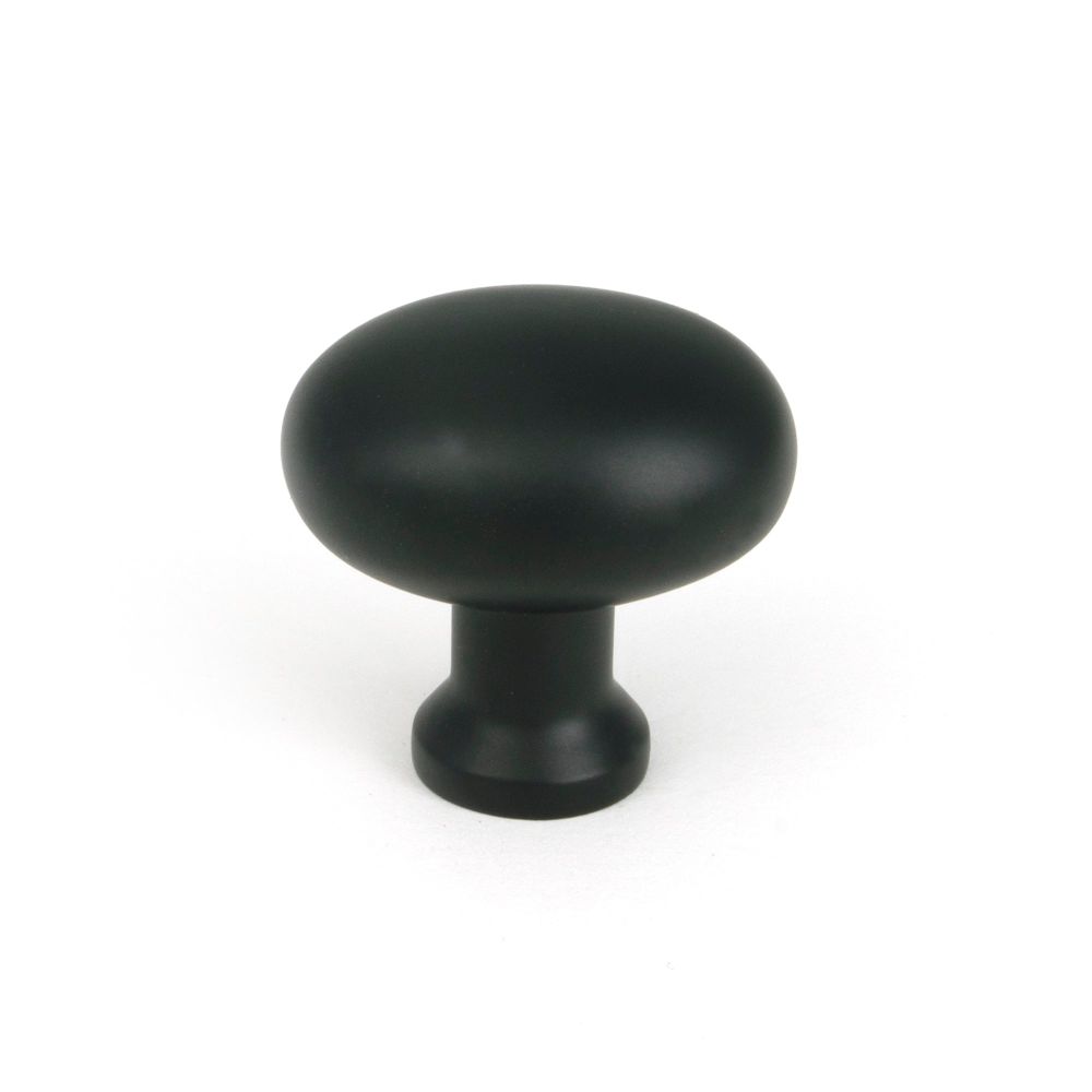 From The Anvil - Matt Black Moore Cabinet Knob - 32mm | Sku. 51251 | Trade Door Handles.
