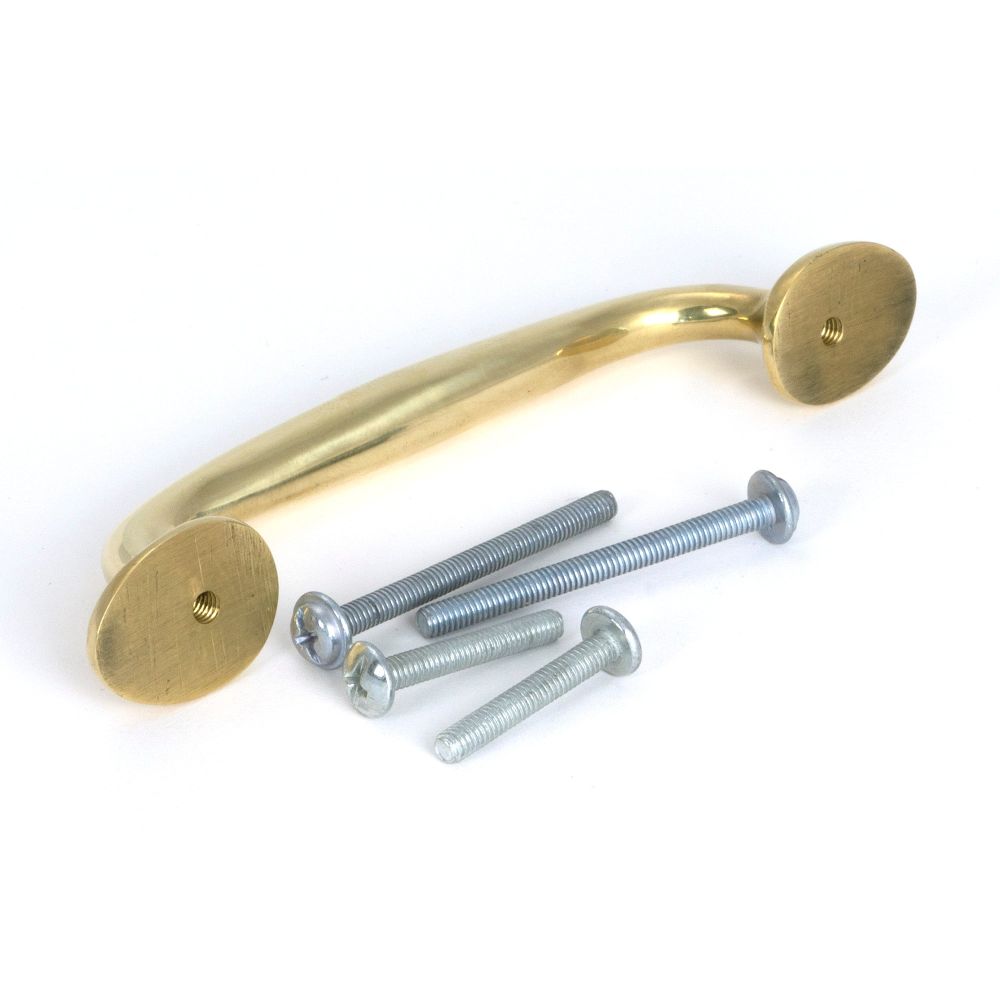 From The Anvil - Polished Brass Moore Pull Handle - Small | Sku. 51253 | Trade Door Handles.