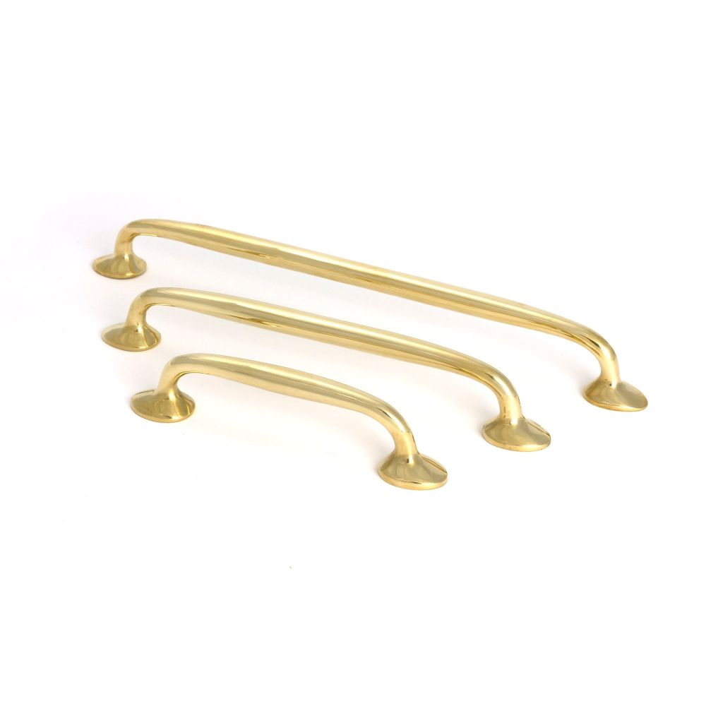 From The Anvil - Polished Brass Moore Pull Handle - Medium | Sku. 51254 | Trade Door Handles.