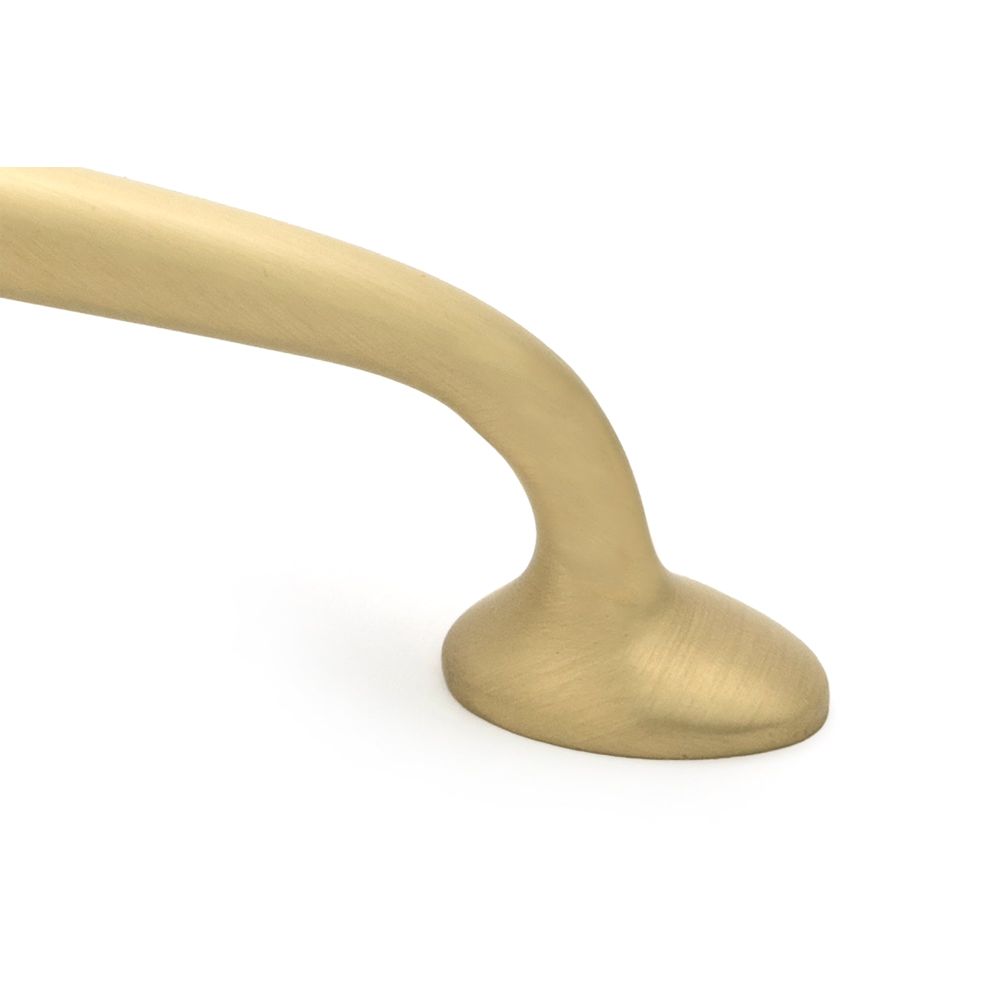From The Anvil - Satin Brass Moore Pull Handle - Small | Sku. 51259 | Trade Door Handles.