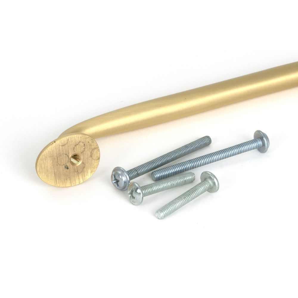 From The Anvil - Satin Brass Moore Pull Handle - Medium | Sku. 51260 | Trade Door Handles.