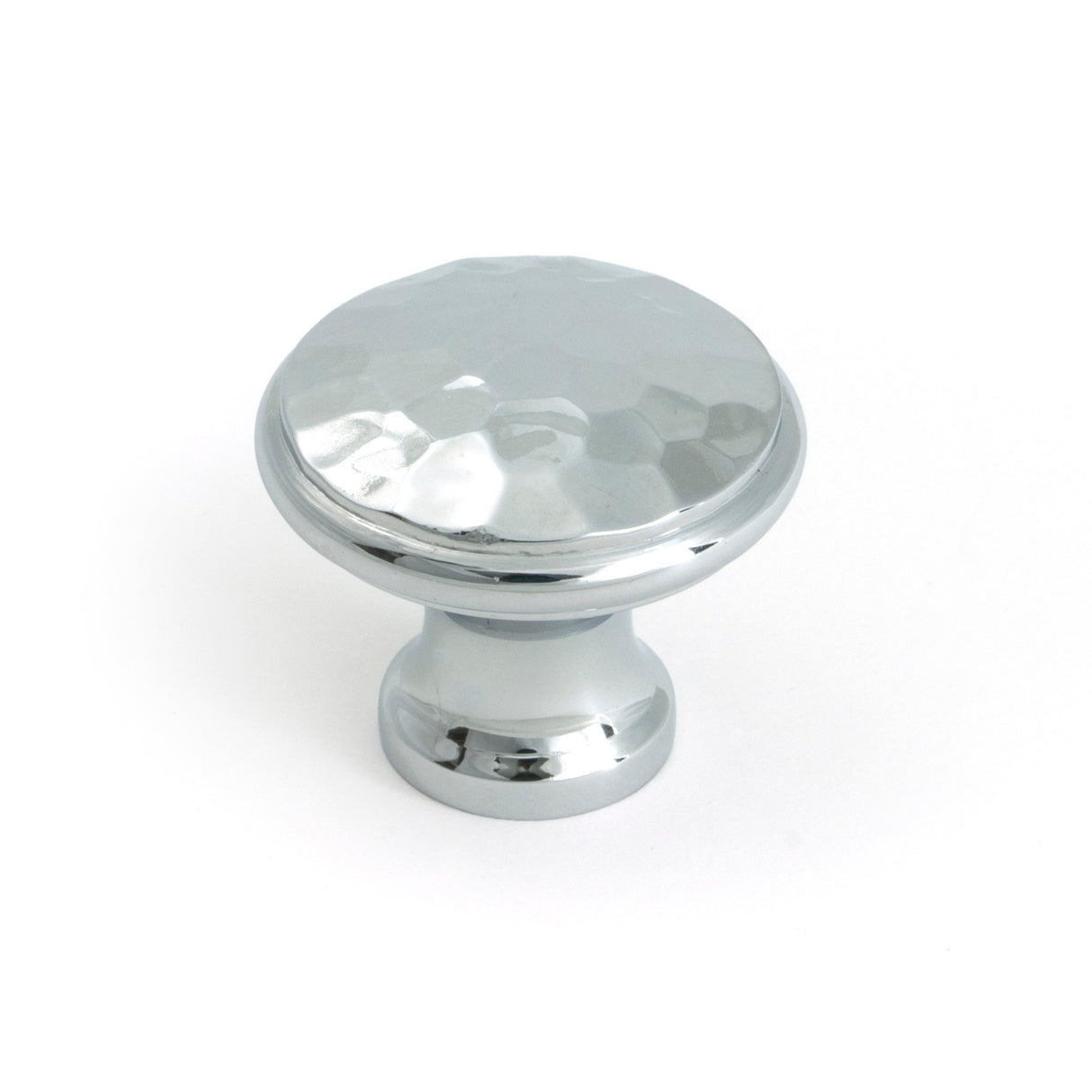 From The Anvil - Polished Chrome Hammered Cabinet Knob - Medium | Sku. 51287 | Trade Door Handles.