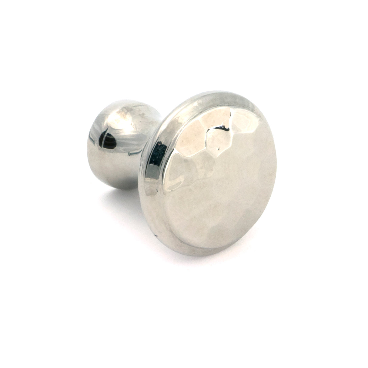 From The Anvil - Polished Nickel Hammered Cabinet Knob - Small | Sku. 51289 | Trade Door Handles.