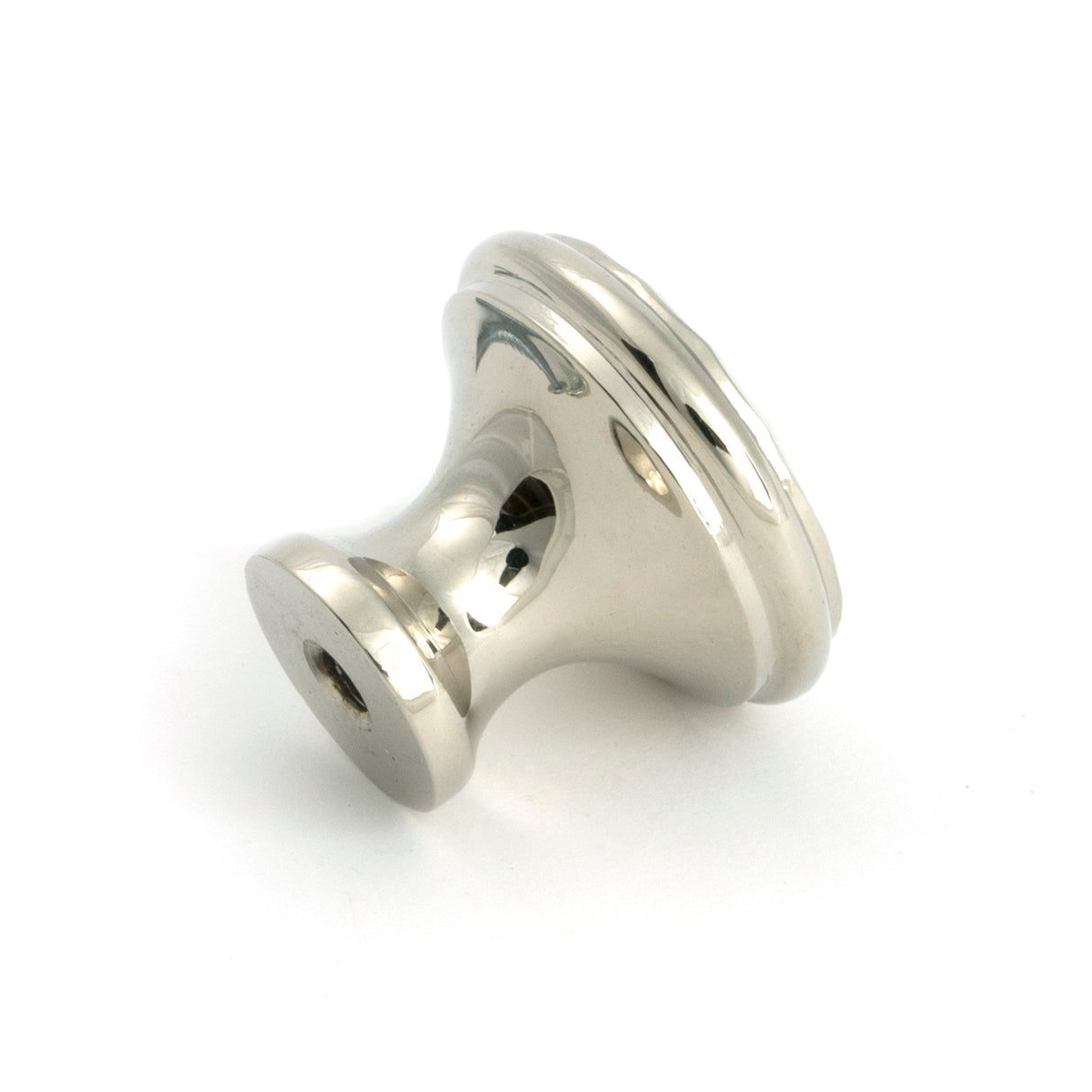 From The Anvil - Polished Nickel Hammered Cabinet Knob - Medium | Sku. 51290 | Trade Door Handles.