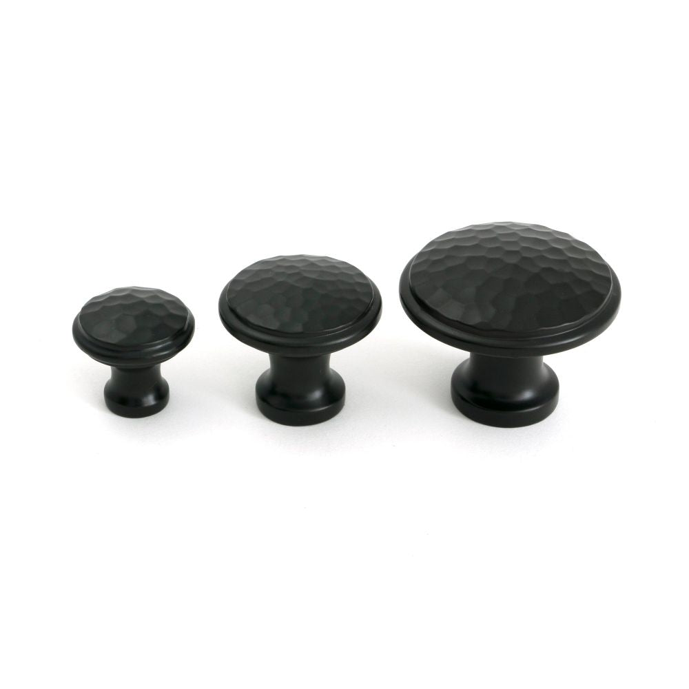 From The Anvil - Aged Bronze Hammered Cabinet Knob - Large | Sku. 51294 | Trade Door Handles.