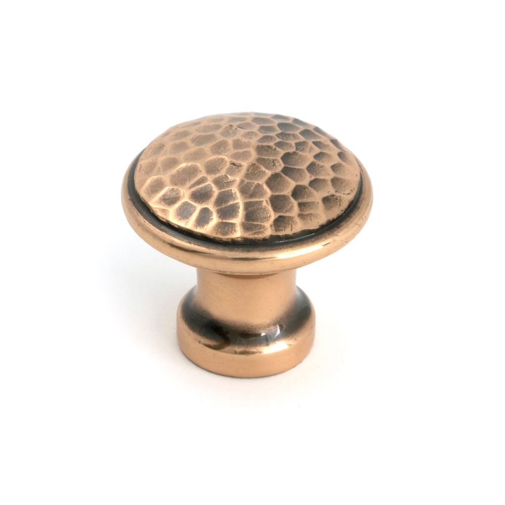 From The Anvil - Polished Bronze Hammered Cabinet Knob - Medium | Sku. 51296 | Trade Door Handles.