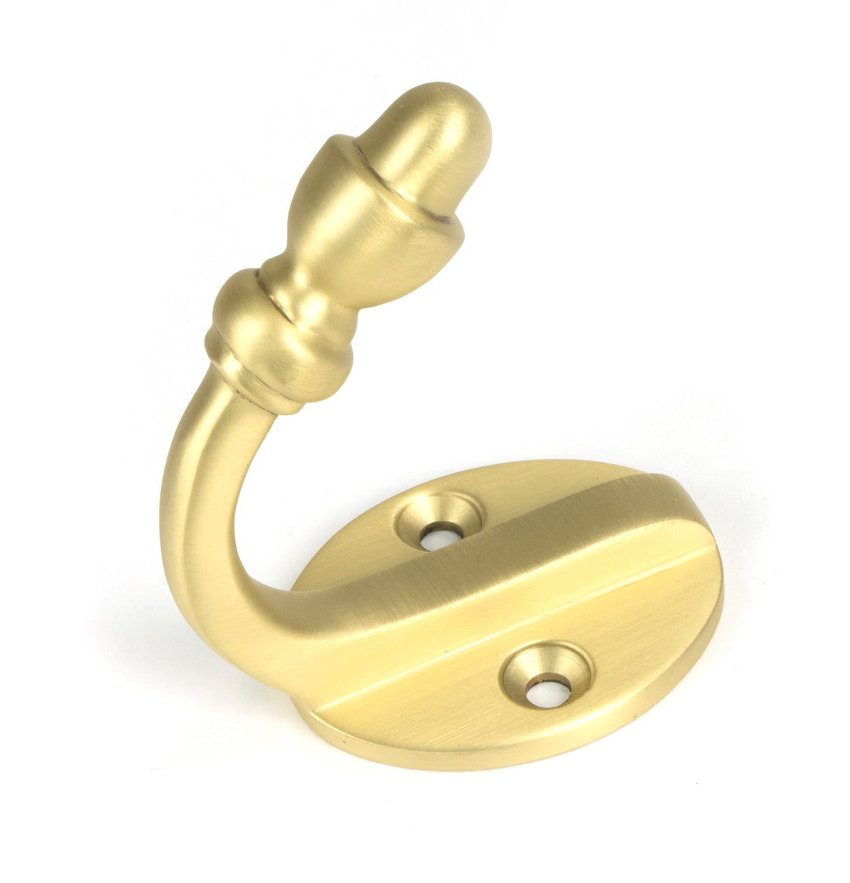 From The Anvil - Satin Brass Coat Hook | Sku. 51300 | Trade Door Handles.