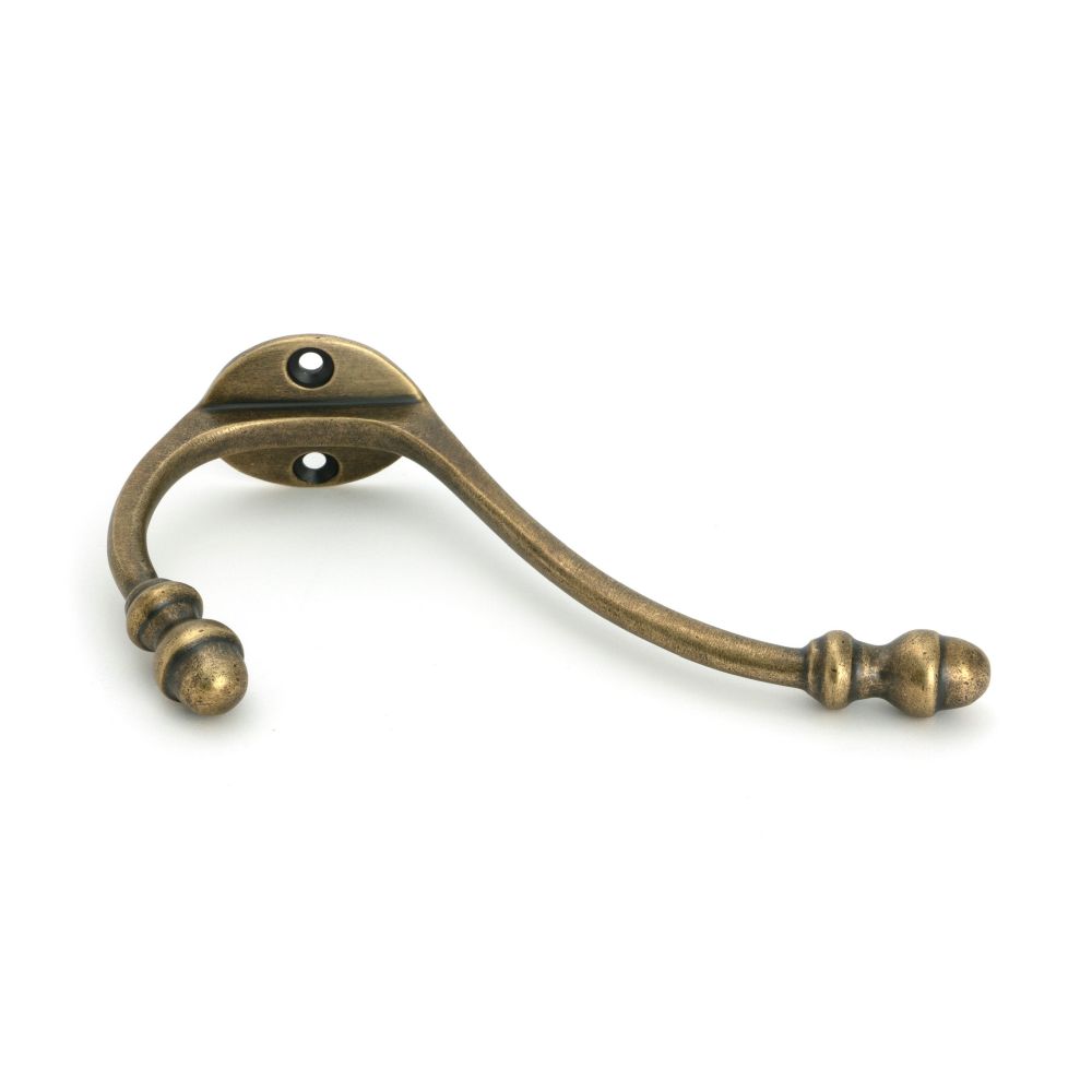 From The Anvil - Burnished Brass Hat & Coat Hook | Sku. 51303 | Trade Door Handles.