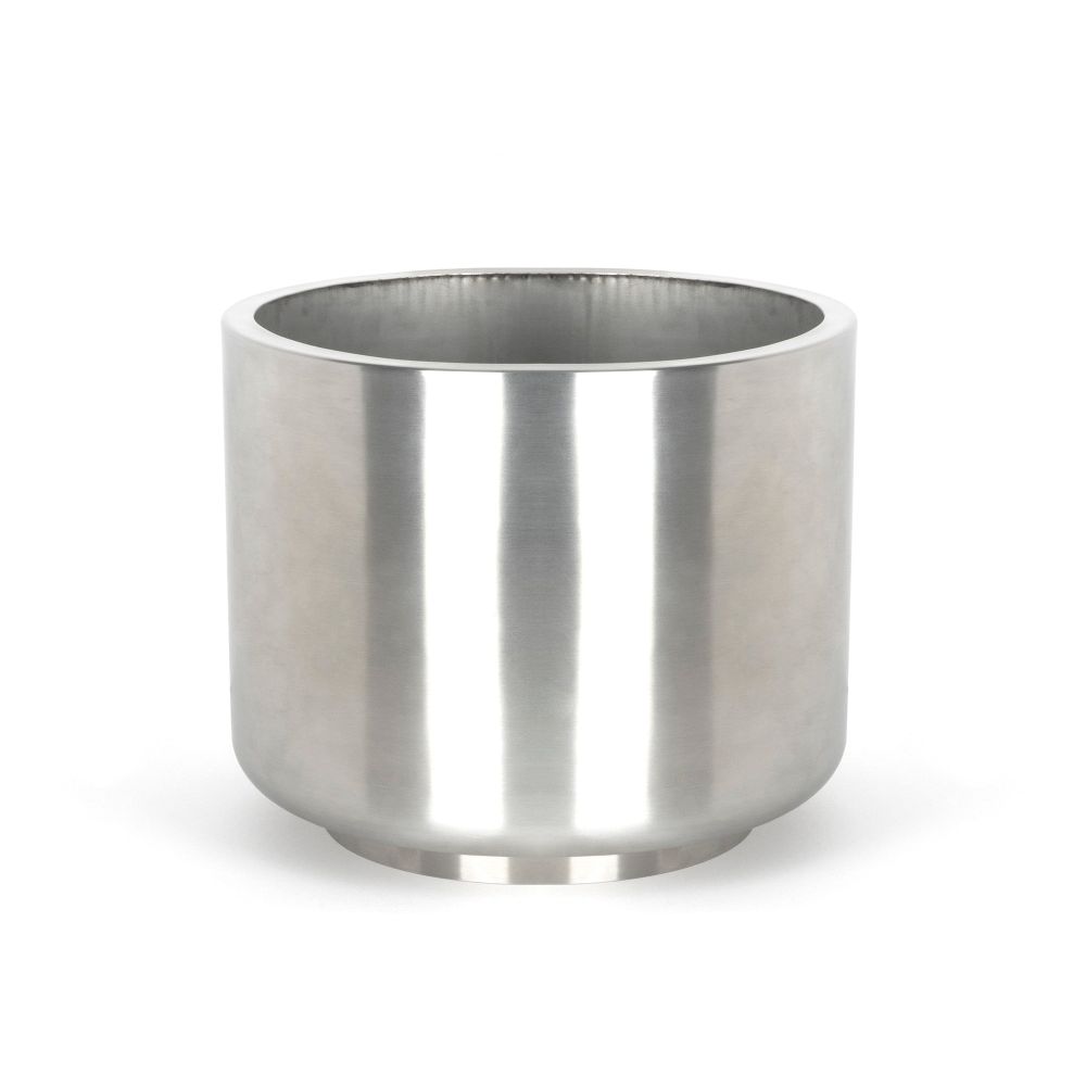 From The Anvil - Satin Marine SS (316) 28cm Newlyn Pot (Drainage holes) | Sku. 51322 | Trade Door Handles.
