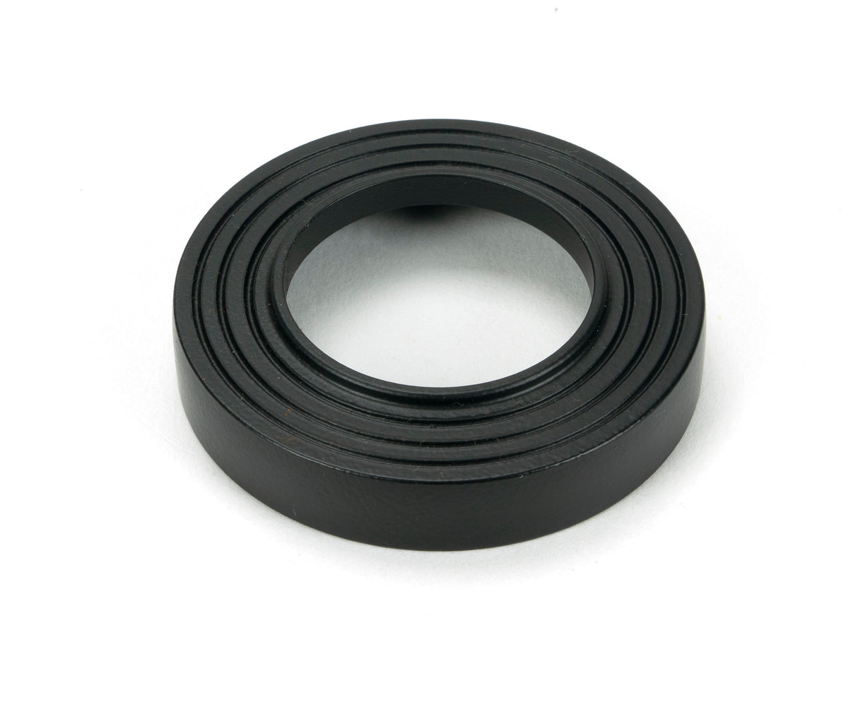 From The Anvil - Matt Black Newbury Lever on Rose Set (Beehive) - Unsprung | Sku. 51328 | Trade Door Handles.