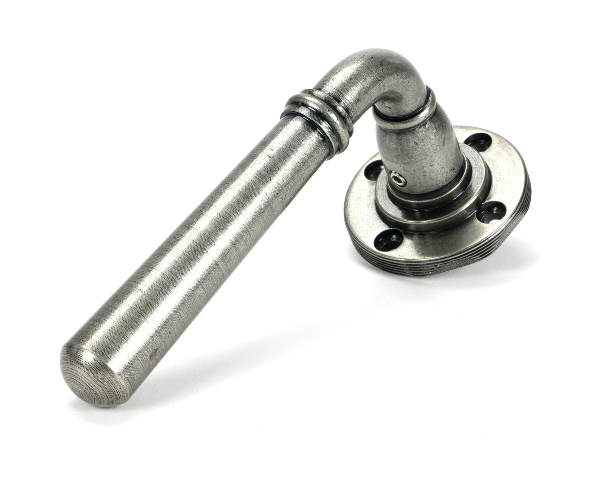 From The Anvil - Pewter Newbury Lever on Rose Set (Beehive) - Unsprung | Sku. 51332 | Trade Door Handles.