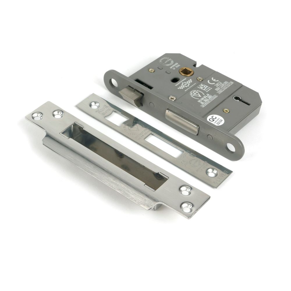 From The Anvil - Polished SS 3" 5 Lever BS Sash Lock | Sku. 51353 | Trade Door Handles.