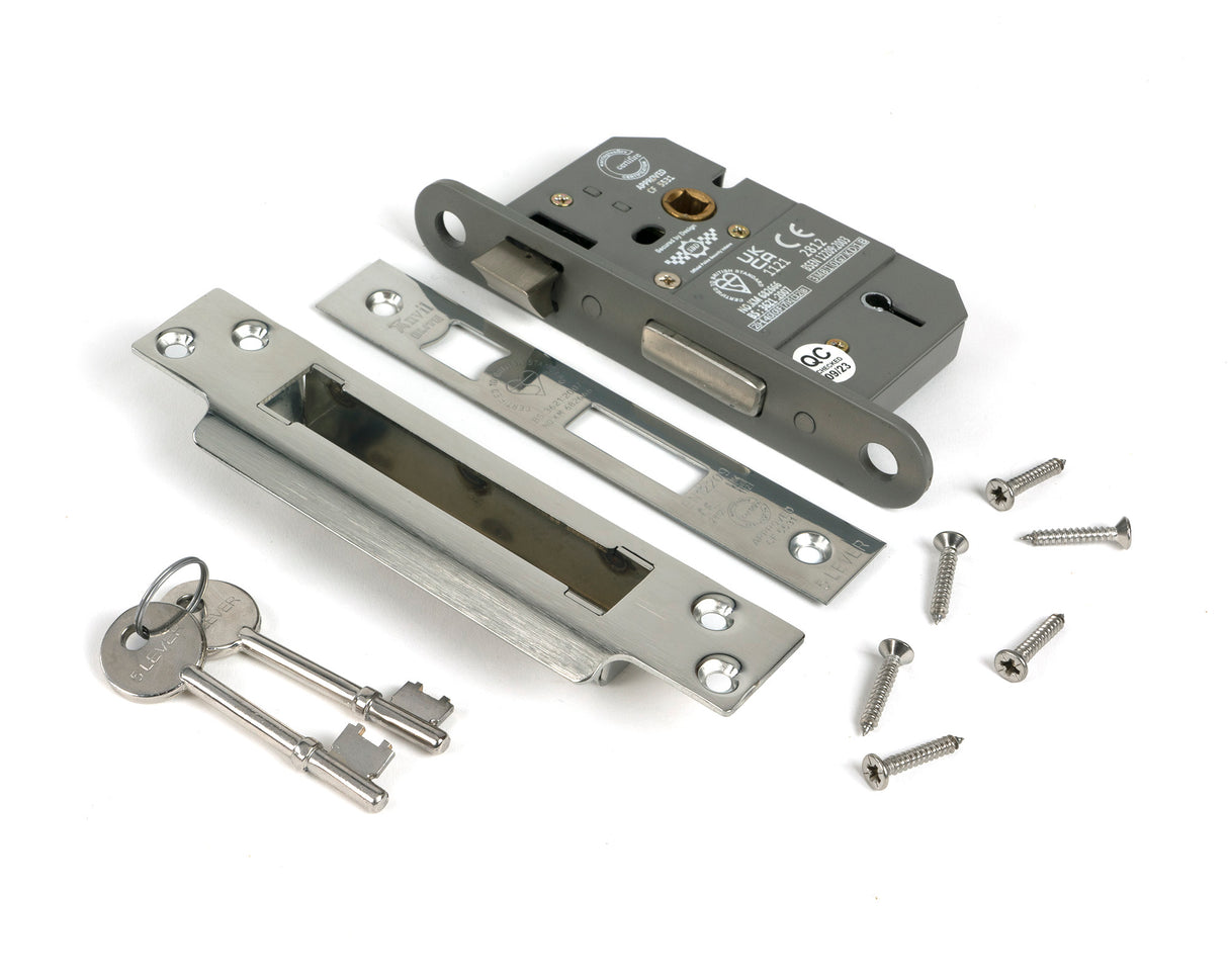 From The Anvil - Polished SS 2.5" 5 Lever BS Sash Lock KA | Sku. 51363 | Trade Door Handles.