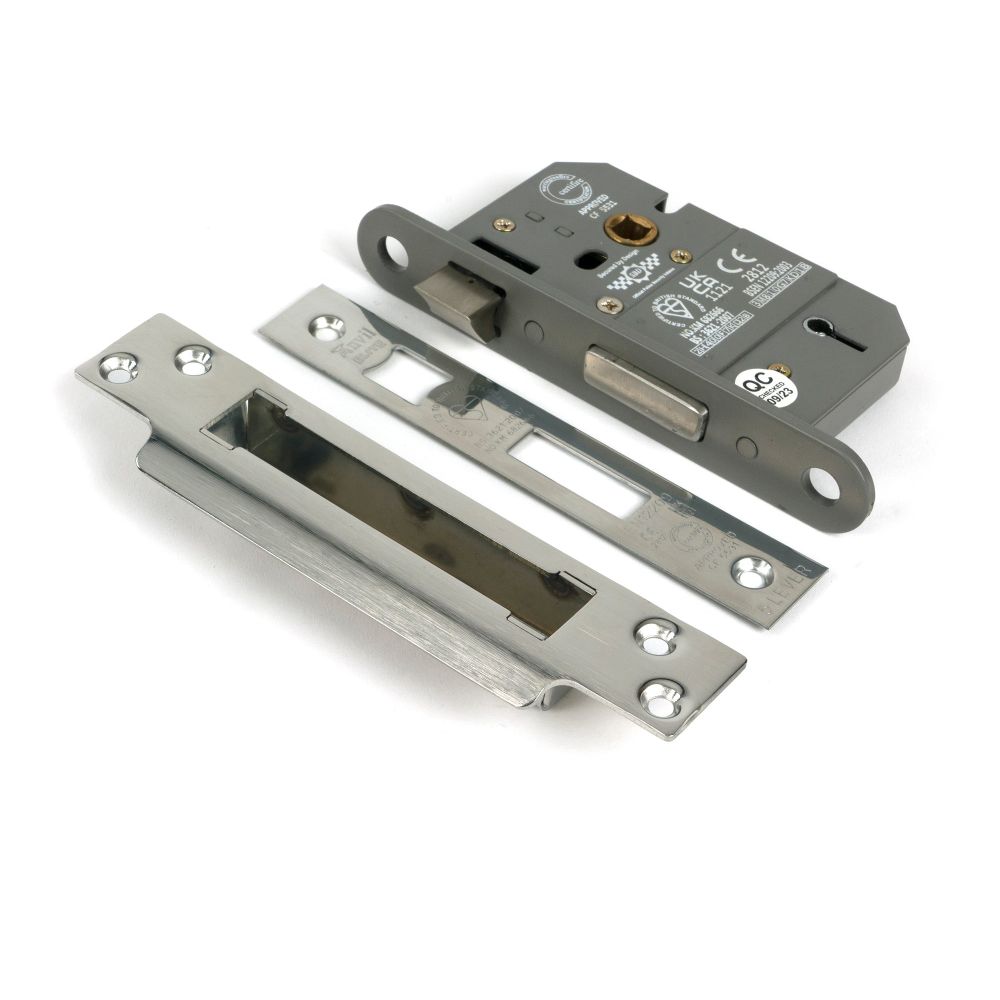 From The Anvil - Polished SS 2.5" 5 Lever BS Sash Lock KA | Sku. 51363 | Trade Door Handles.