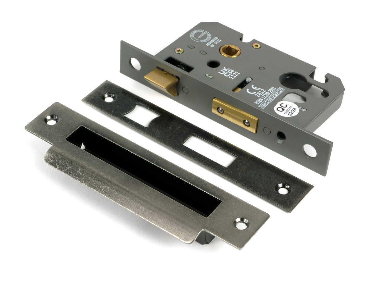 From The Anvil - Pewter 2.5" Euro Profile Sash Lock | Sku. 51374 | Trade Door Handles.