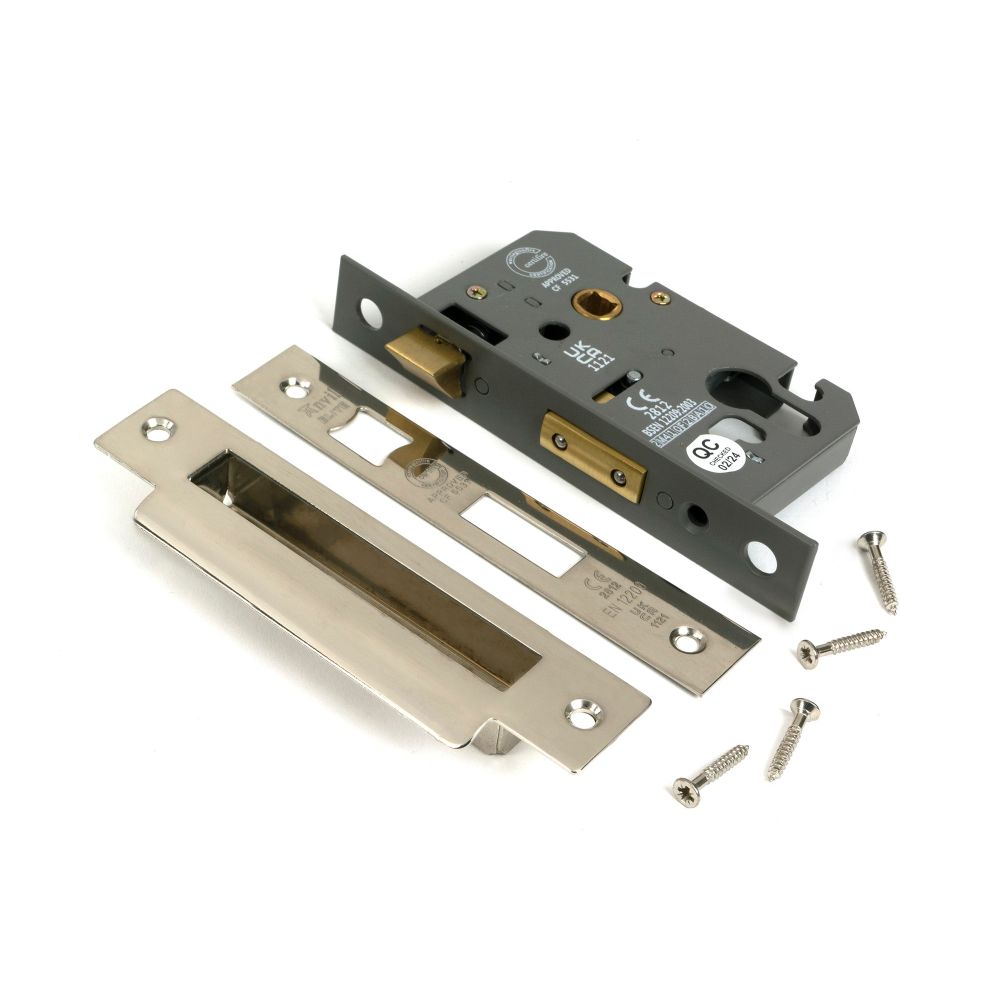 From The Anvil - Polished Nickel 2.5" Euro Profile Sash Lock | Sku. 51378 | Trade Door Handles.