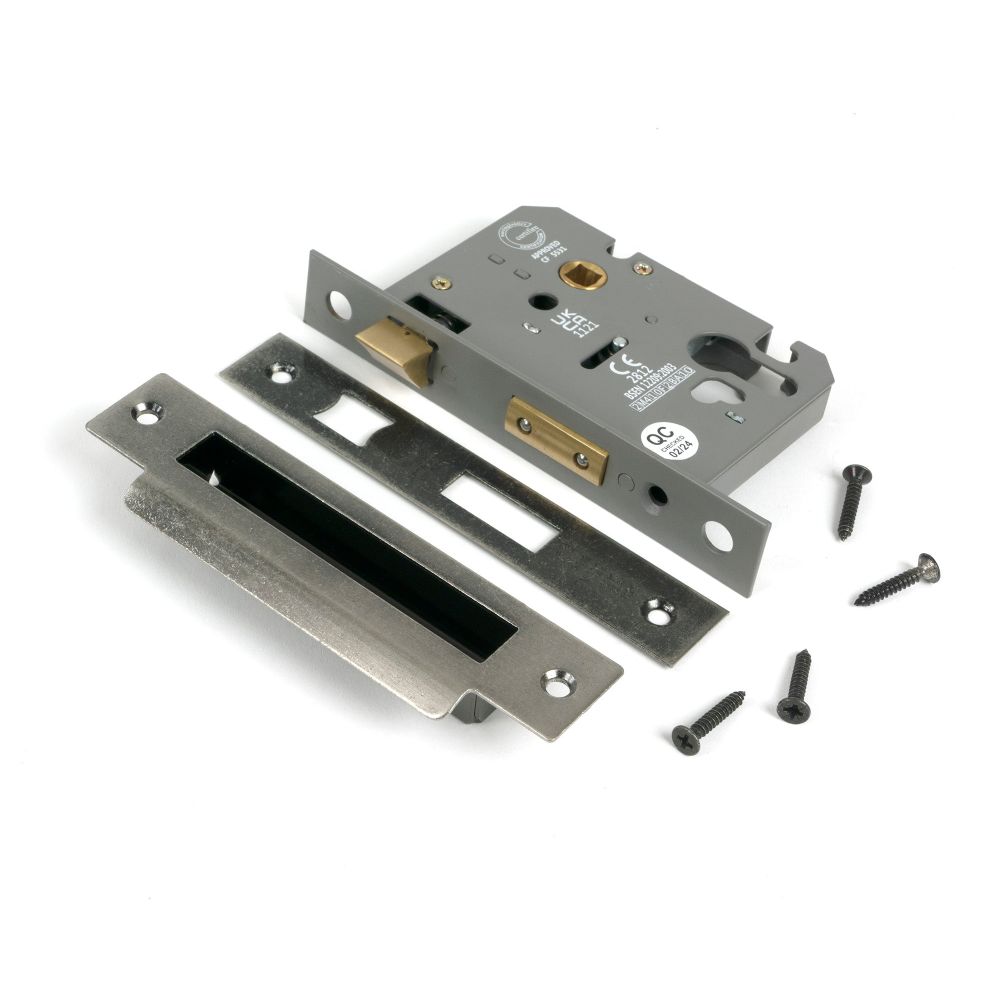 From The Anvil - Pewter 3" Euro Profile Sash Lock | Sku. 51384 | Trade Door Handles.