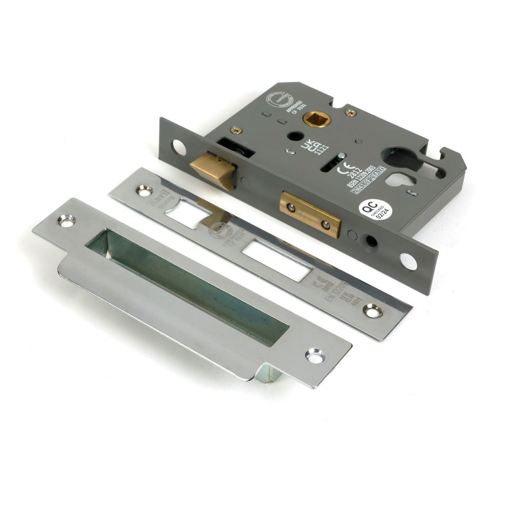 From The Anvil - Polished Chrome 3" Euro Profile Sash Lock | Sku. 51389 | Trade Door Handles.