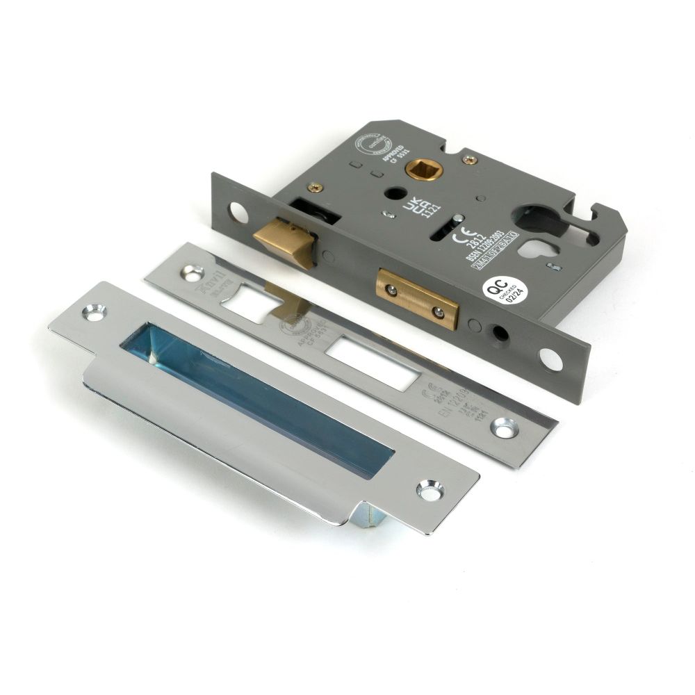 From The Anvil - Polished SS 3" Euro Profile Sash Lock | Sku. 51393 | Trade Door Handles.