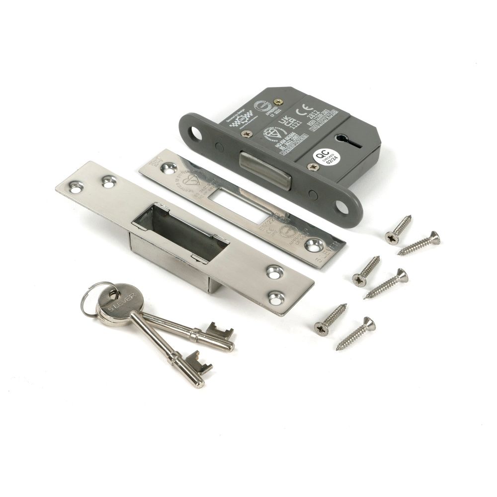 From The Anvil - Polished Chrome 2.5" 5 Lever BS Dead Lock | Sku. 51409 | Trade Door Handles.