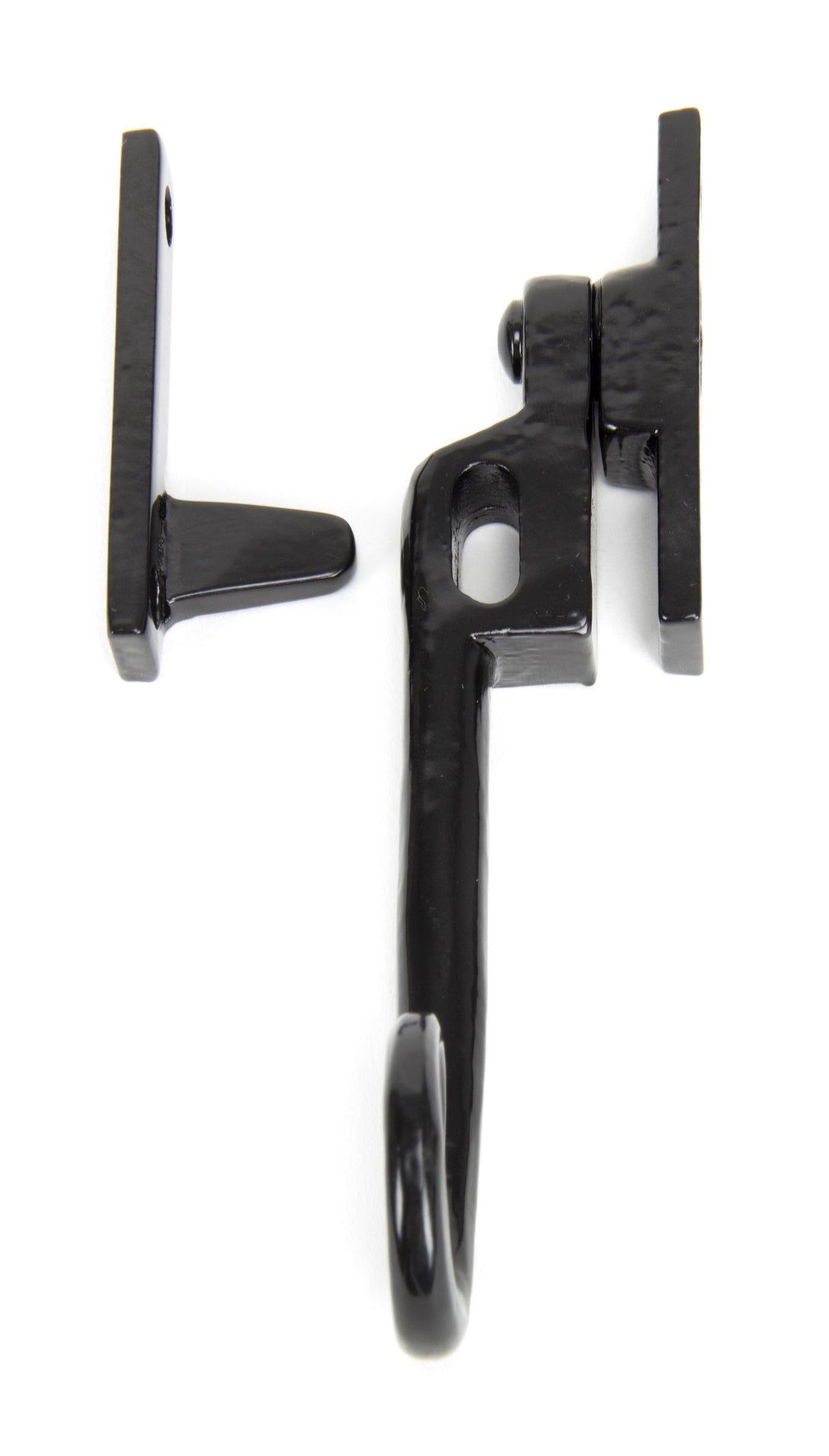From The Anvil - Black Locking Night-Vent Monkeytail Fastener - RH | Sku. 51417R | Trade Door Handles.