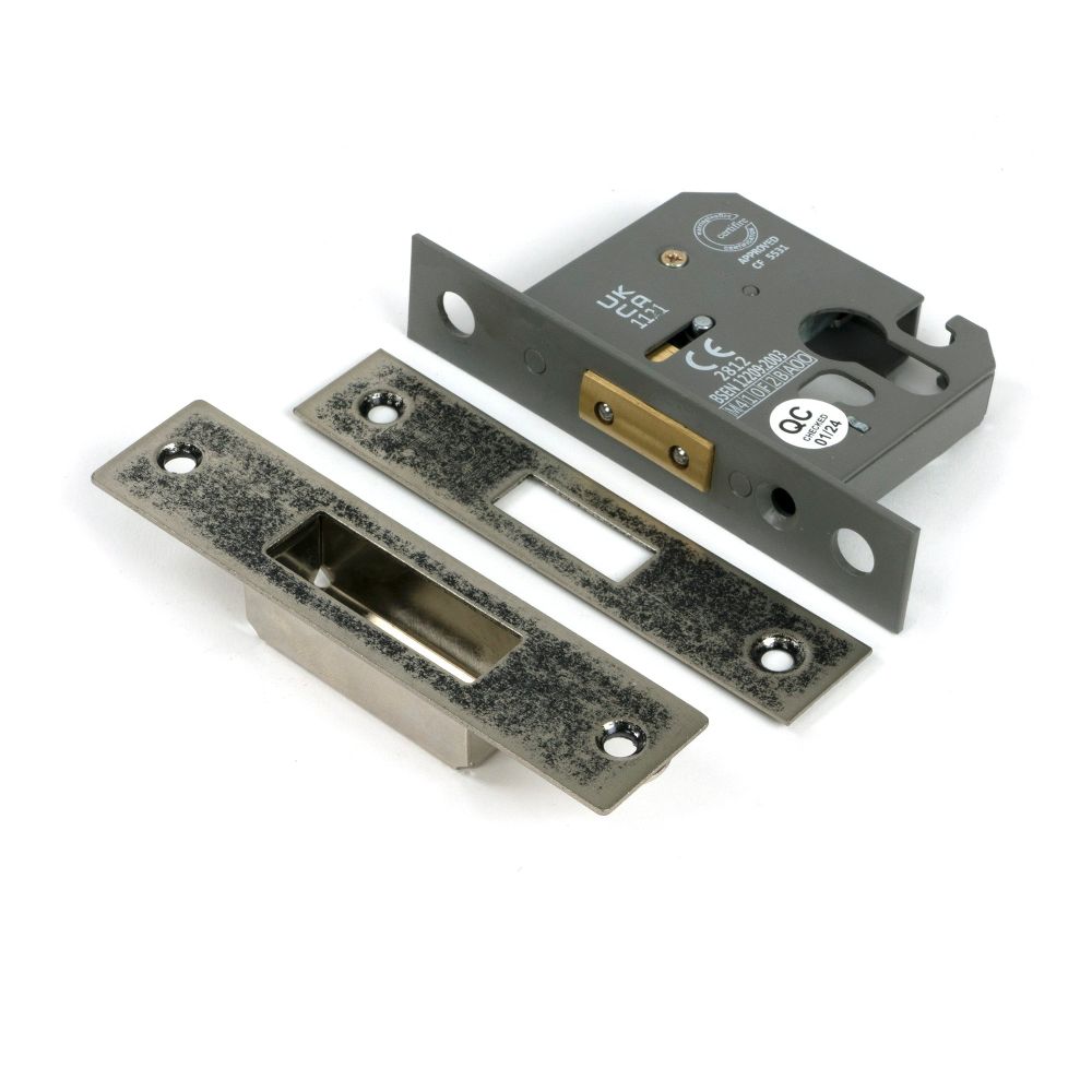 From The Anvil - Pewter 2.5" Euro Profile Dead Lock | Sku. 51446 | Trade Door Handles.