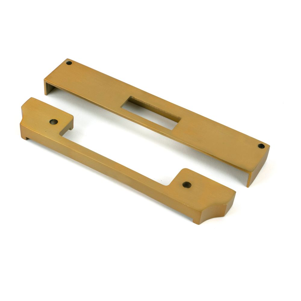 From The Anvil - Satin Brass Rebate Kit for Euro Dead Lock | Sku. 51469 | Trade Door Handles.