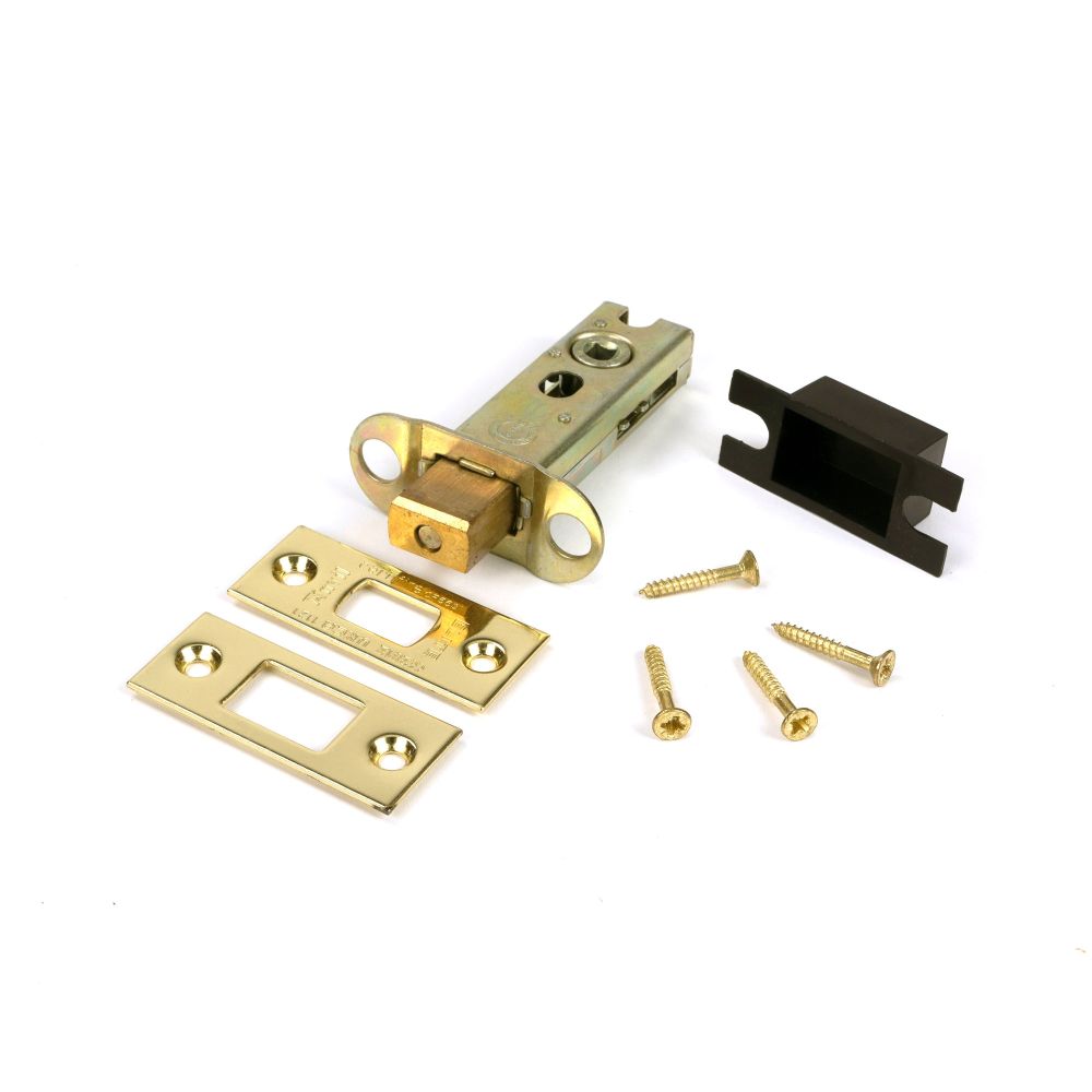 From The Anvil - Polished Brass 3" Heavy Duty Tubular Deadbolt | Sku. 51487 | Trade Door Handles.