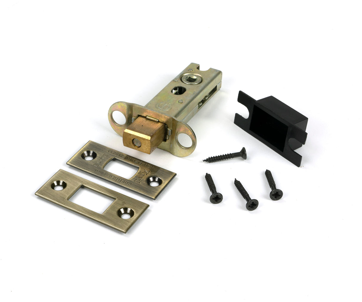 From The Anvil - Aged Brass 3" Heavy Duty Tubular Deadbolt | Sku. 51488 | Trade Door Handles.