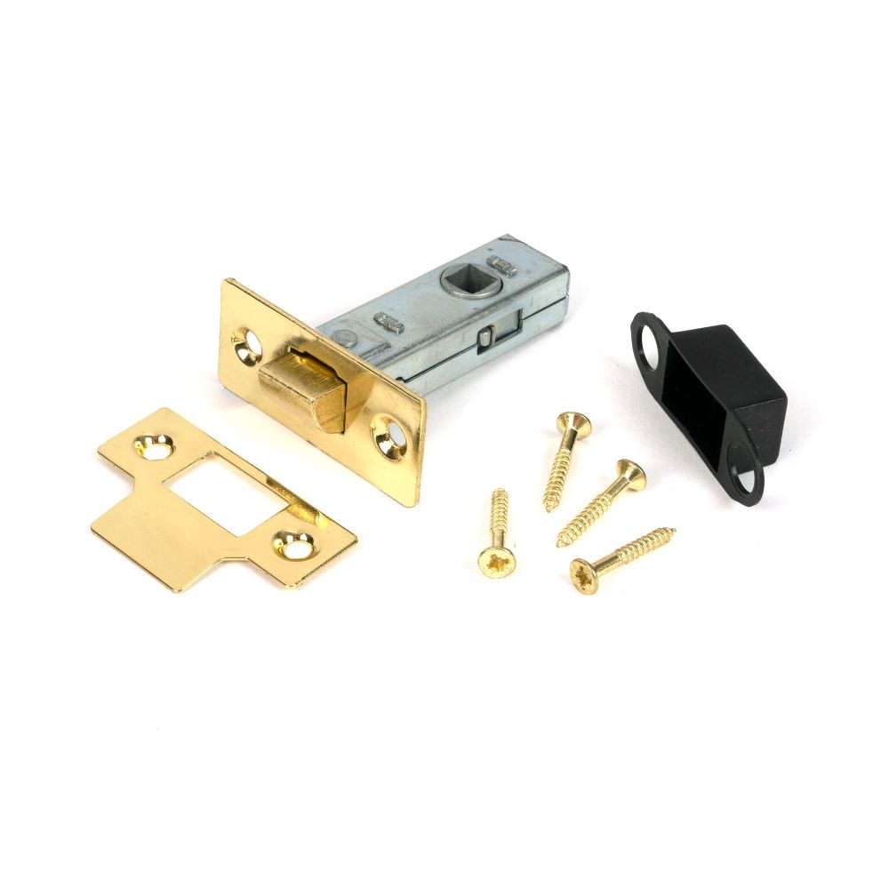 From The Anvil - Polished Brass 2 Tubular Mortice Latch | Sku. 51725 | Trade Door Handles.