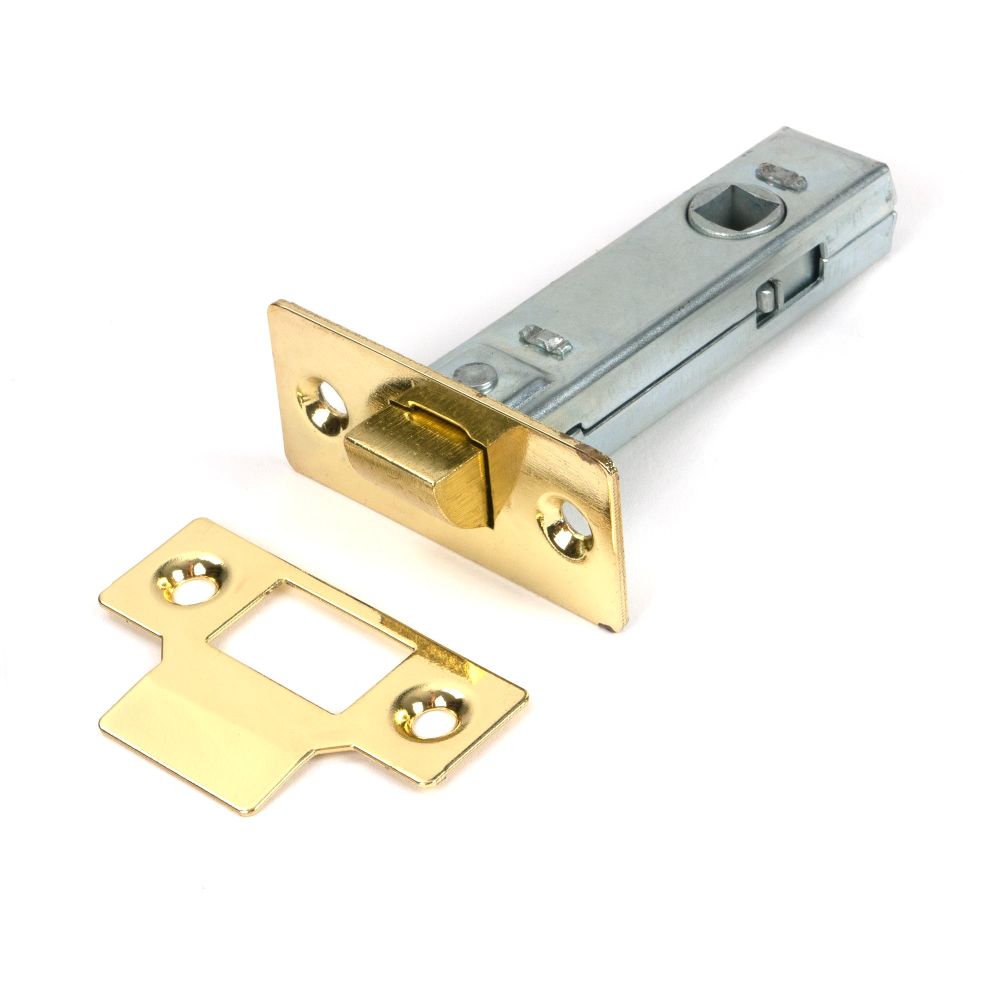 From The Anvil - Polished Brass 3" Tubular Mortice Latch | Sku. 51733 | Trade Door Handles.