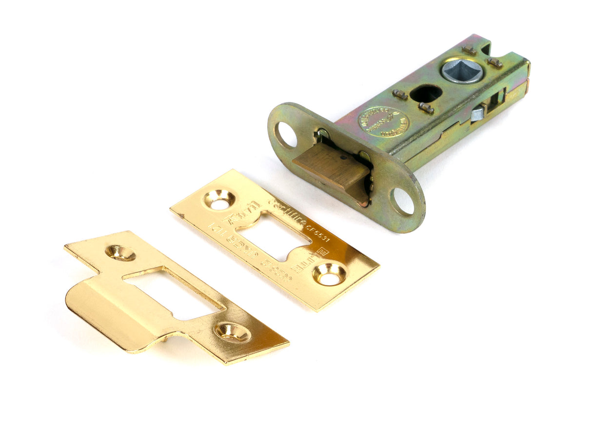 From The Anvil - Polished Brass 3" Heavy Duty Latch | Sku. 51741 | Trade Door Handles.