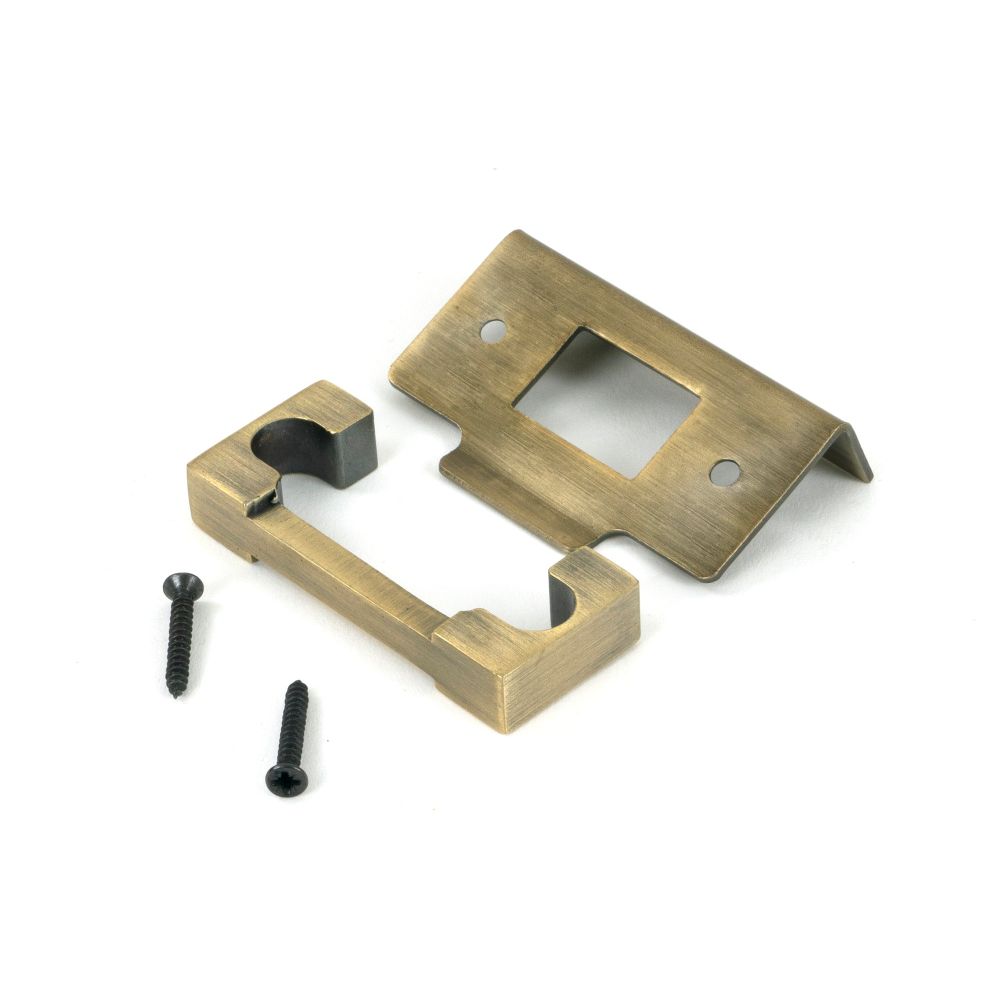 From The Anvil - Aged Brass Rebate Kit for Heavy Duty Latch | Sku. 51773 | Trade Door Handles.