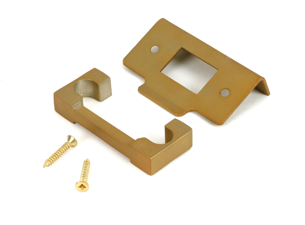 From The Anvil - Satin Brass Rebate Kit for Heavy Duty Latch | Sku. 51774 | Trade Door Handles.