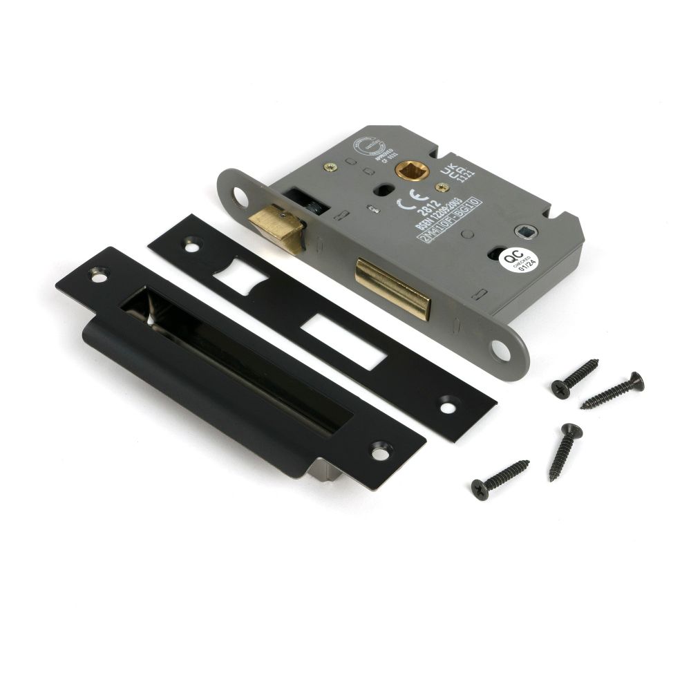 From The Anvil - Aged Bronze 3" Heavy Duty Bathroom Mortice Lock | Sku. 51796 | Trade Door Handles.