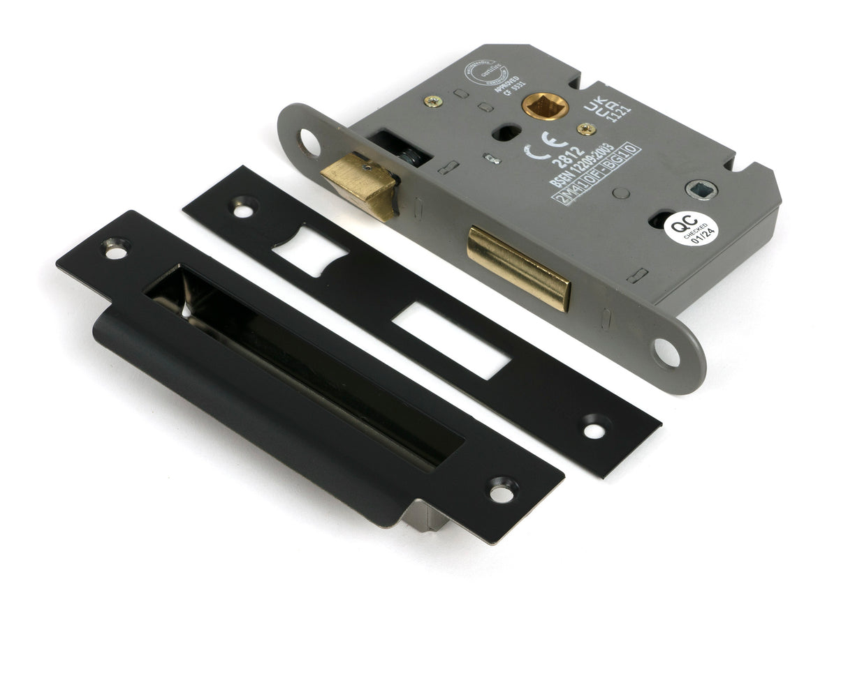 From The Anvil - Aged Bronze 3" Heavy Duty Bathroom Mortice Lock | Sku. 51796 | Trade Door Handles.