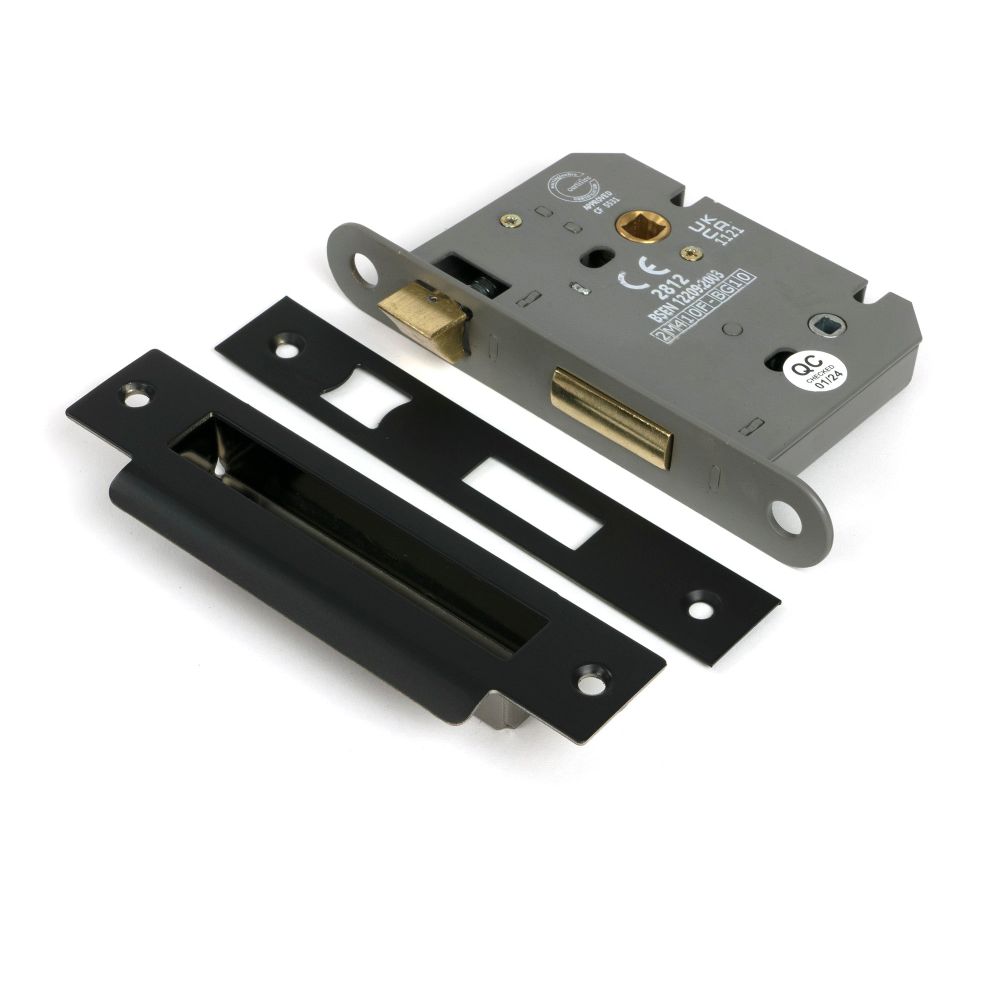 From The Anvil - Aged Bronze 3" Heavy Duty Bathroom Mortice Lock | Sku. 51796 | Trade Door Handles.