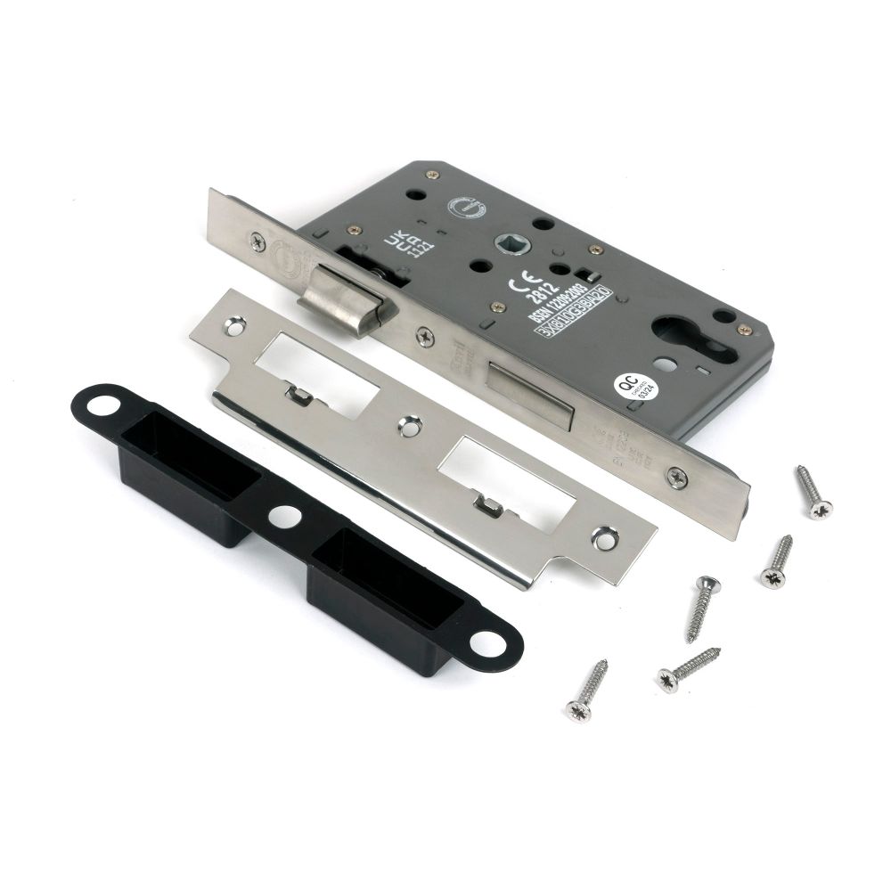From The Anvil - Polished Chrome Euro Din Sash Lock - 60mm Backset/72mm Centre | Sku. 51804 | Trade Door Handles.