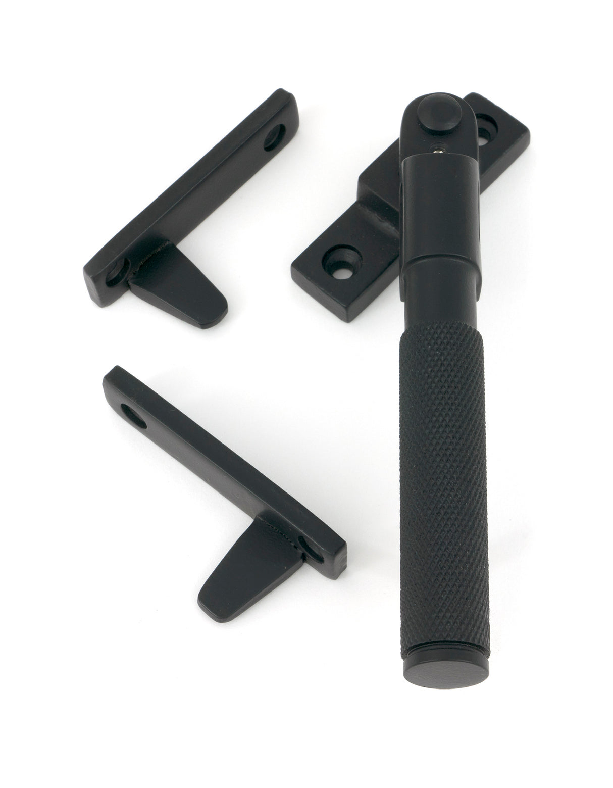 From The Anvil - Matt Black Night-Vent Locking Brompton Fastener | Sku. 51845 | Trade Door Handles.