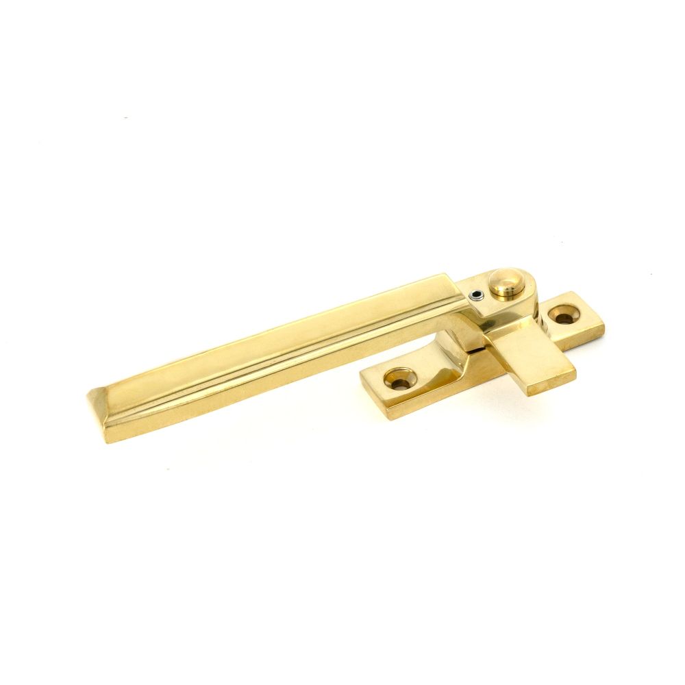 From The Anvil - Polished Brass Locking Art Deco Fastener - LH | Sku. 51913 | Trade Door Handles.