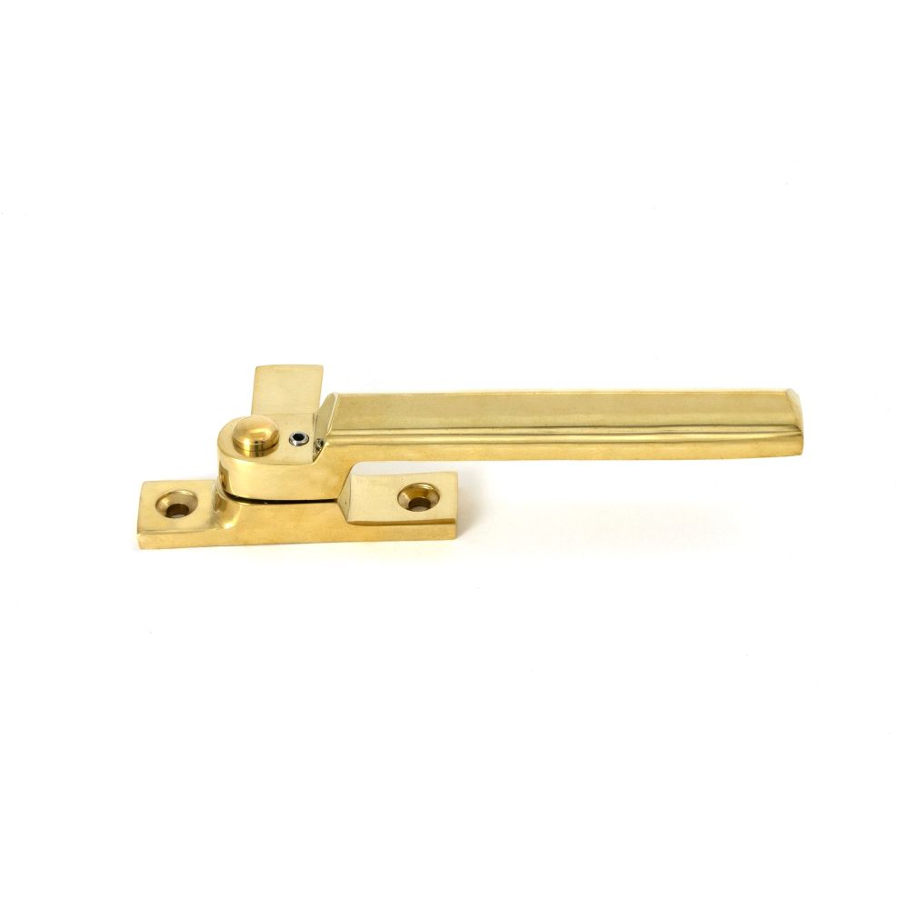 From The Anvil - Polished Brass Locking Art Deco Fastener - LH | Sku. 51913 | Trade Door Handles.
