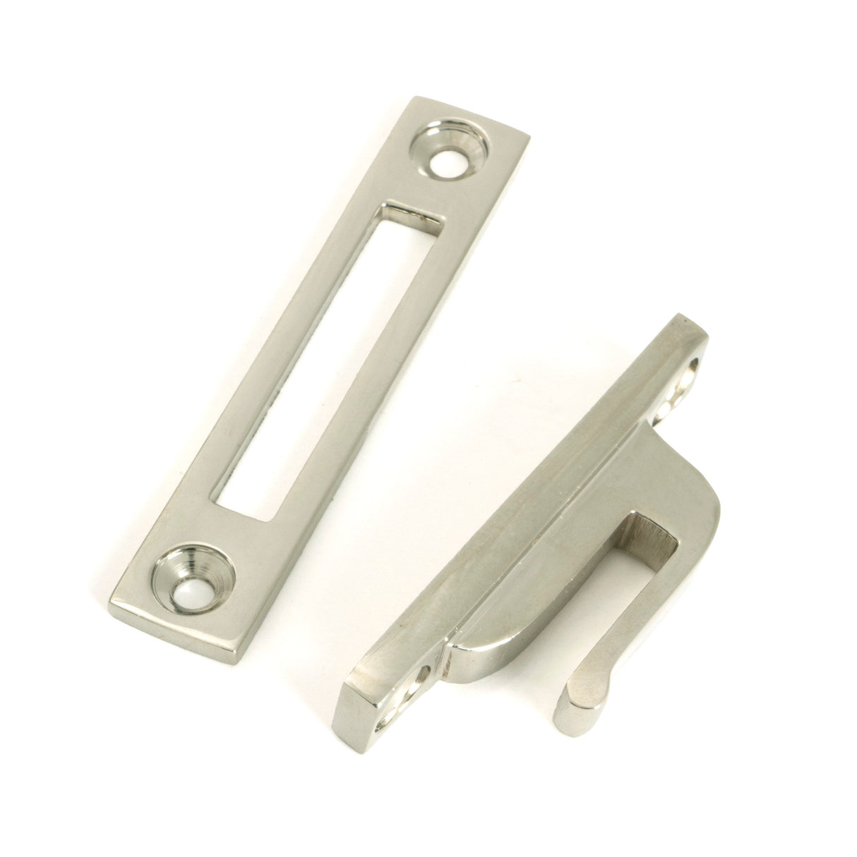 From The Anvil - Polished Nickel Locking Art Deco Fastener - LH | Sku. 51915 | Trade Door Handles.