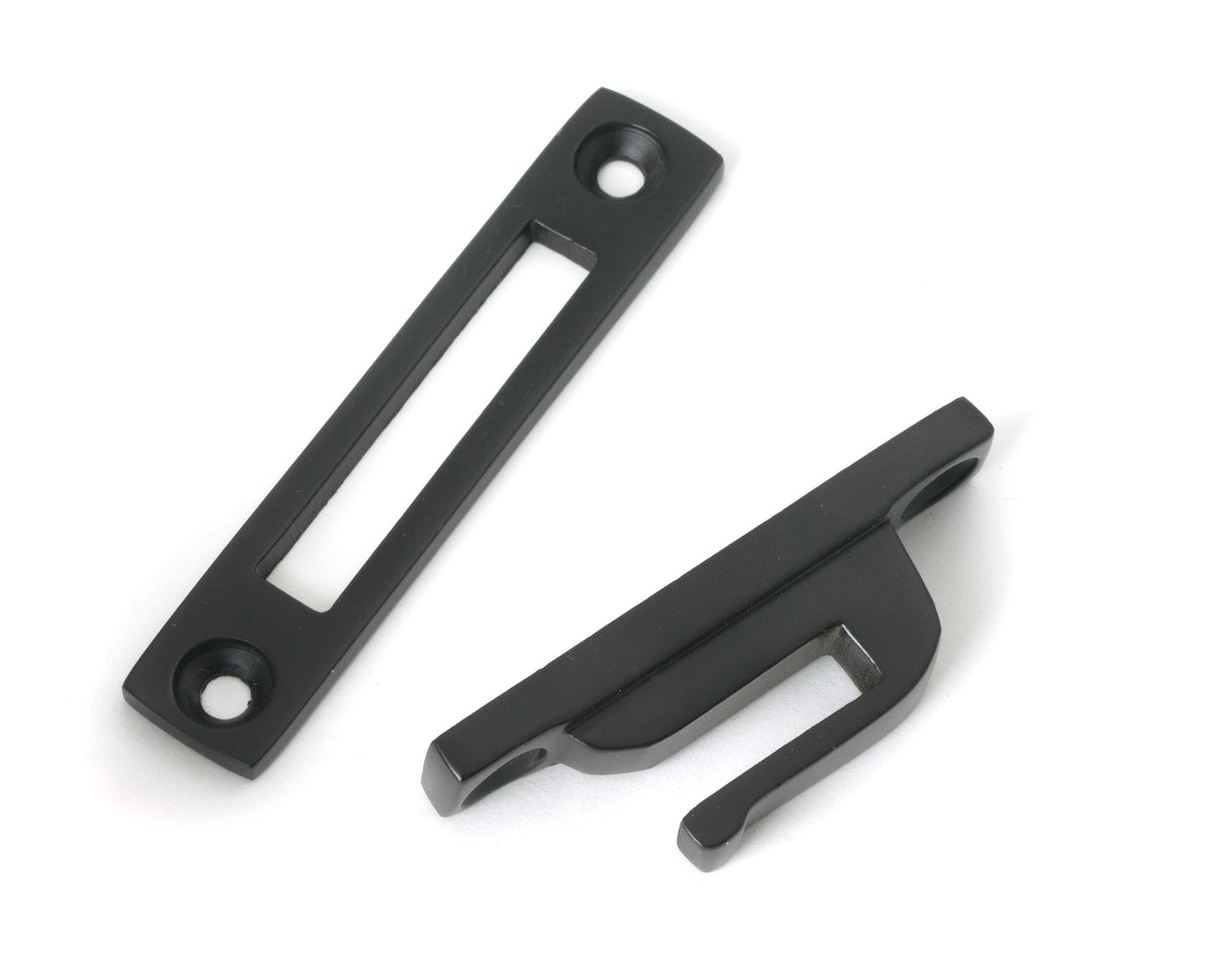 From The Anvil - Aged Bronze Locking Art Deco Fastener - LH | Sku. 51917 | Trade Door Handles.