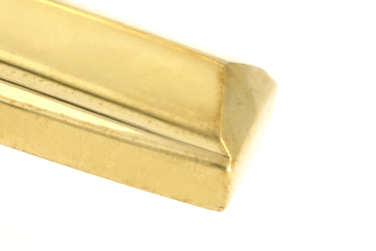 From The Anvil - Polished Brass Locking Art Deco Fastener - RH | Sku. 51919 | Trade Door Handles.