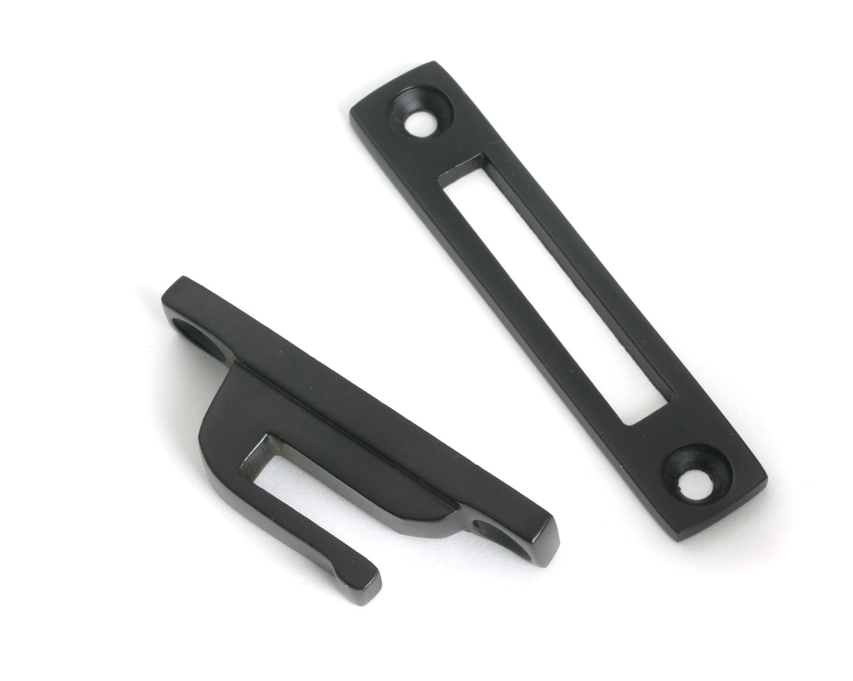 From The Anvil - Aged Bronze Locking Art Deco Fastener - RH | Sku. 51923 | Trade Door Handles.