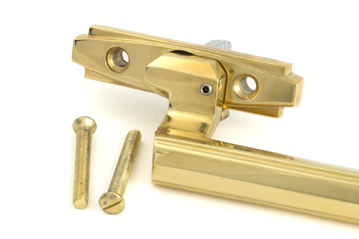 From The Anvil - Polished Brass Art Deco Espag - LH | Sku. 51931 | Trade Door Handles.