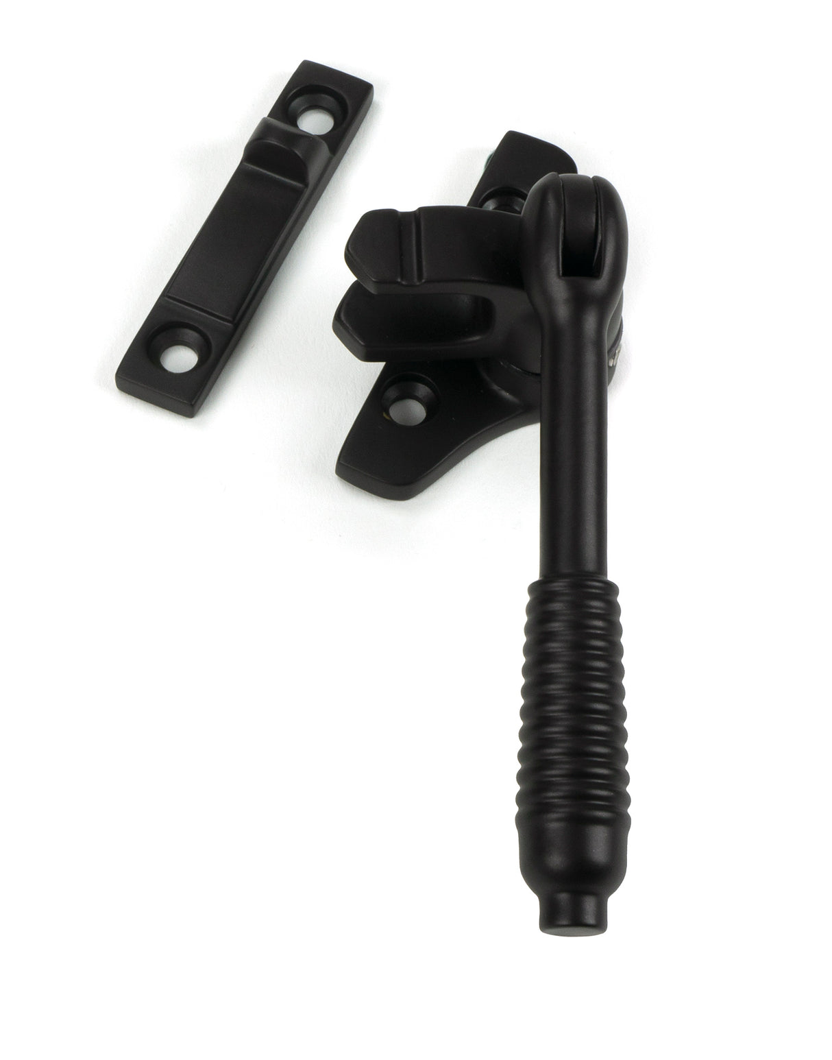 From The Anvil - Aged Bronze Night-Vent Locking Reeded Fastener (Steel Window) | Sku. 51993 | Trade Door Handles.